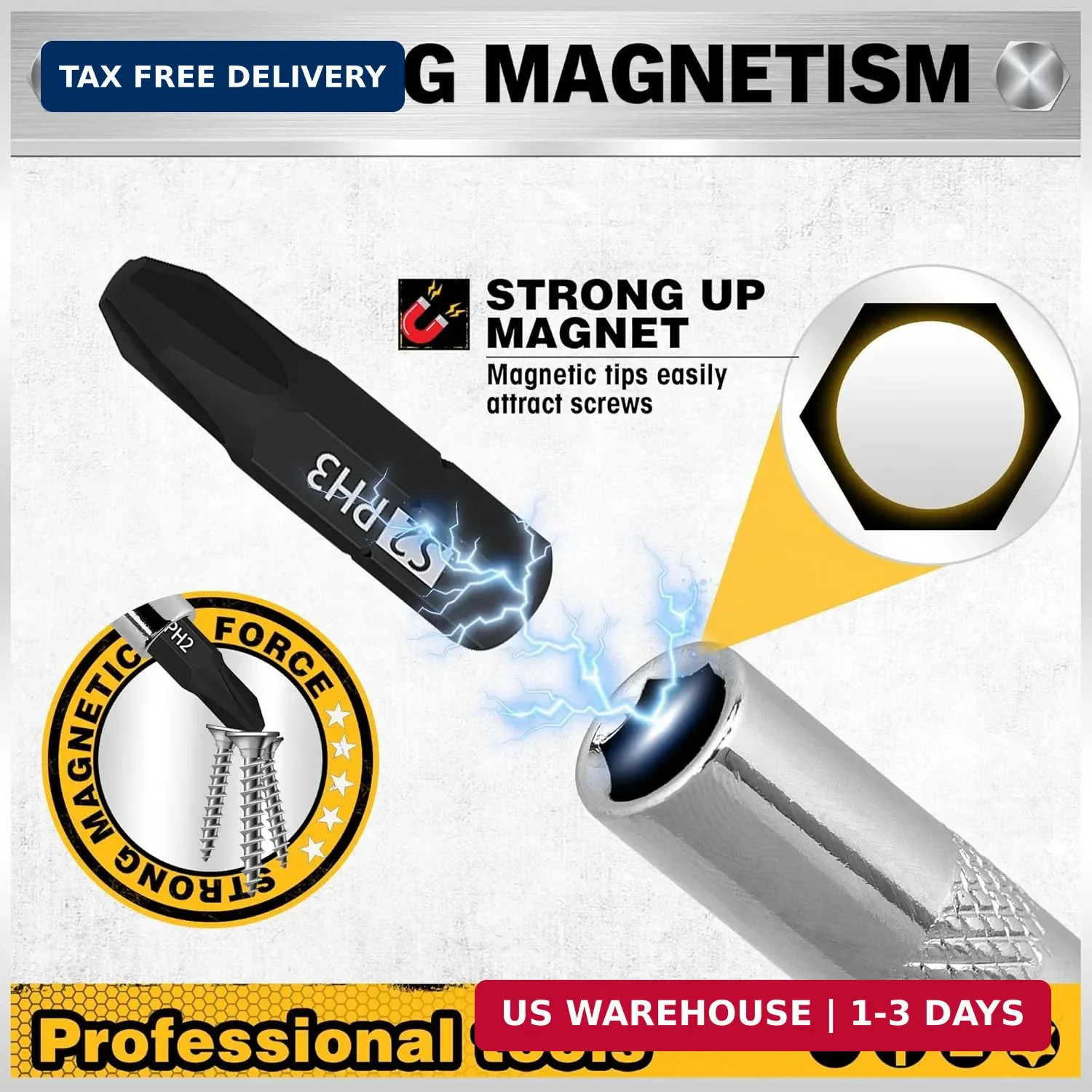 26-Piece Magnetic Security Torx Screwdriver Bit Set - 1/4 inch Magnetic Bit Driv