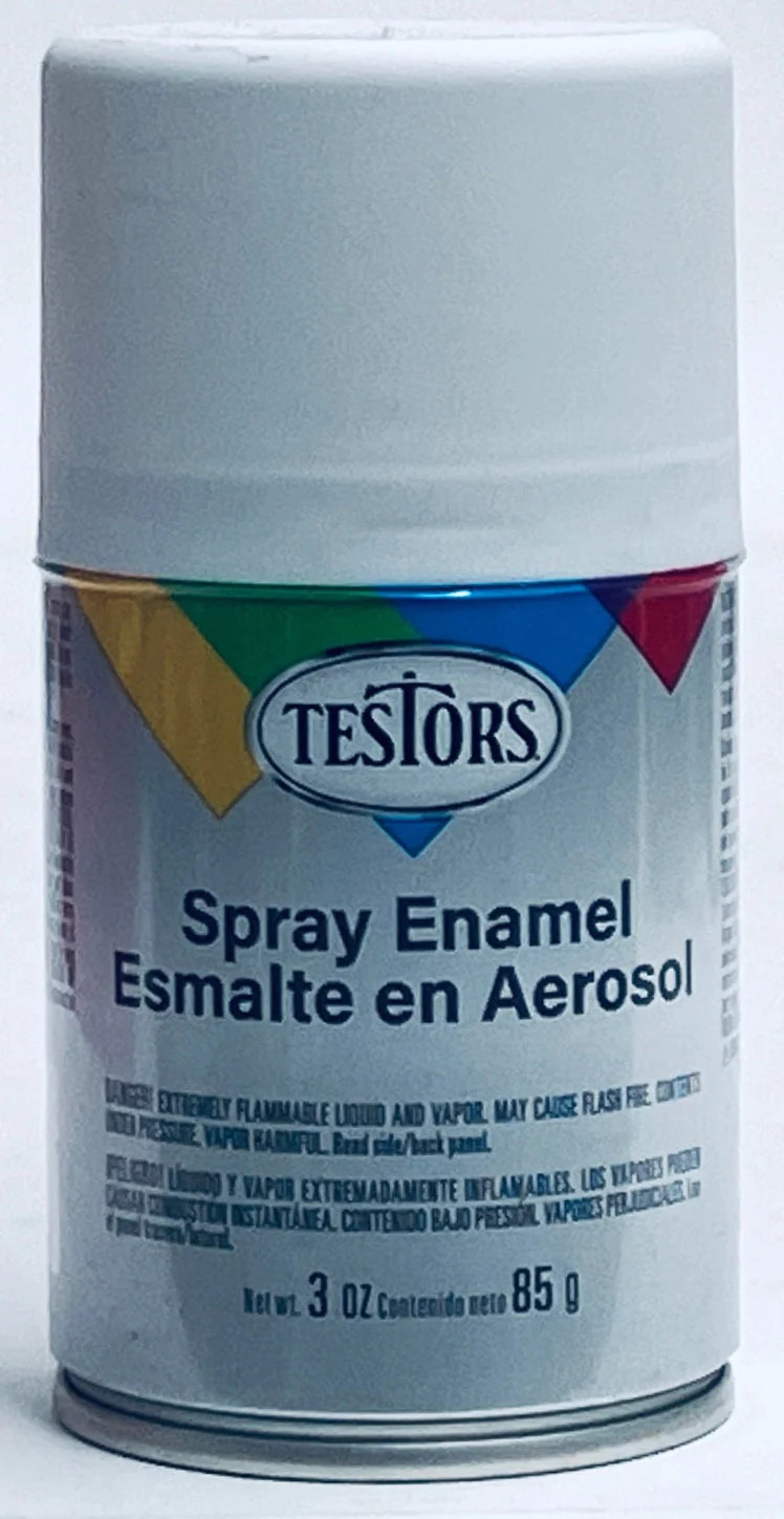 Testors 1258T Spray Enamel Flat White 3 oz