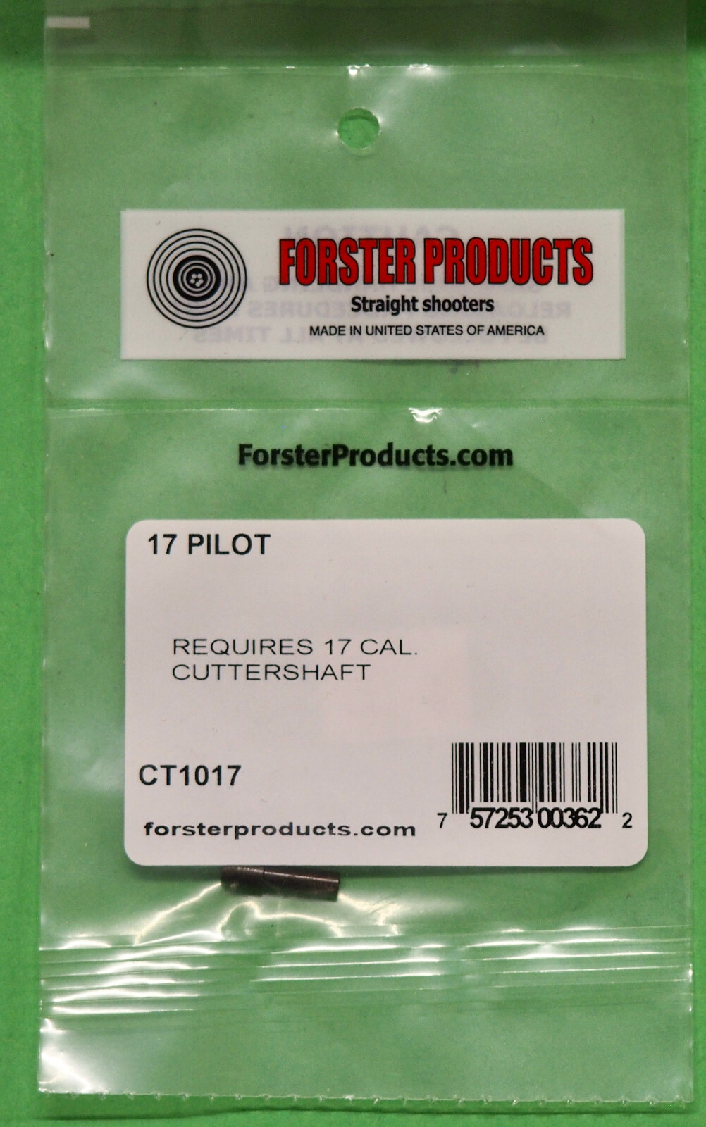 Forster Case Trimmer Pilot .17 (CT1017)-NEW in Package