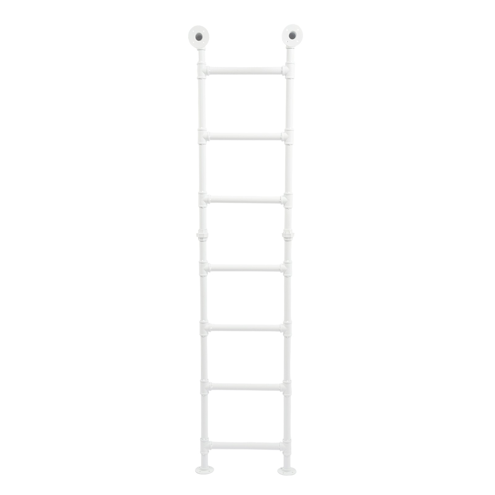 Modern 7-Step Bunk Bed Ladder - Space-Saving Carbon Steel Design
