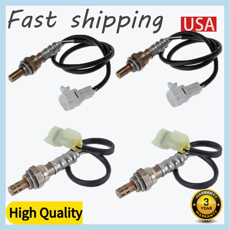 Set of 4 Up+Downstream Oxygen Sensors For SUZUKI GRAND VITARA 2.7L V6 2001 NEW
