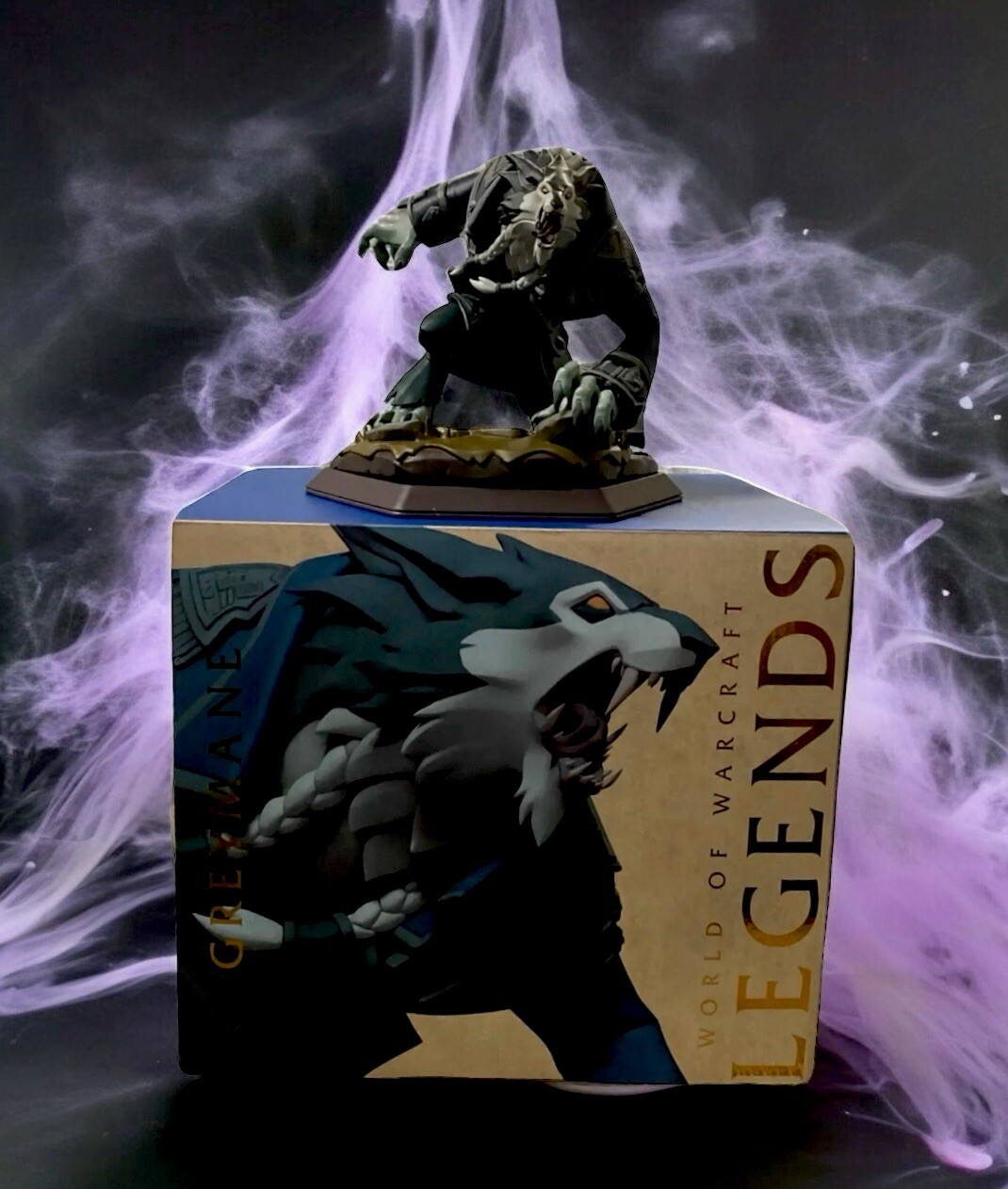 Blizzard Legends: World of Warcraft Greymane Statue WOW Grey Mane Vinyl 7" NEW
