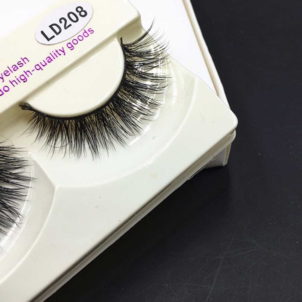 Reusable High-End False Eyelash Black Long Thick Natural Lashes for Makeup