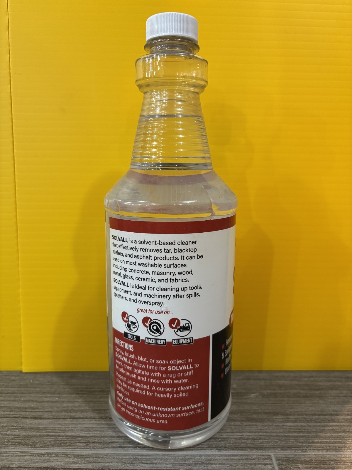 Emulso SOLVALL Tar & Asphalt Remover Solvent Cleaner Tools Equipment Multi-Surfa