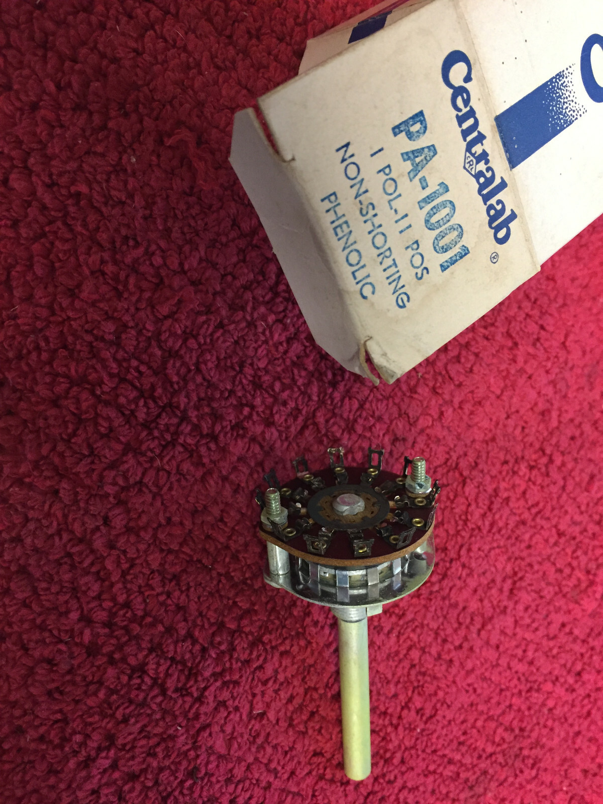 PA-1001 CENTRALAB 1 POL 11 POS NON-SHORTING PHENOLIC ROTARY SWITCH