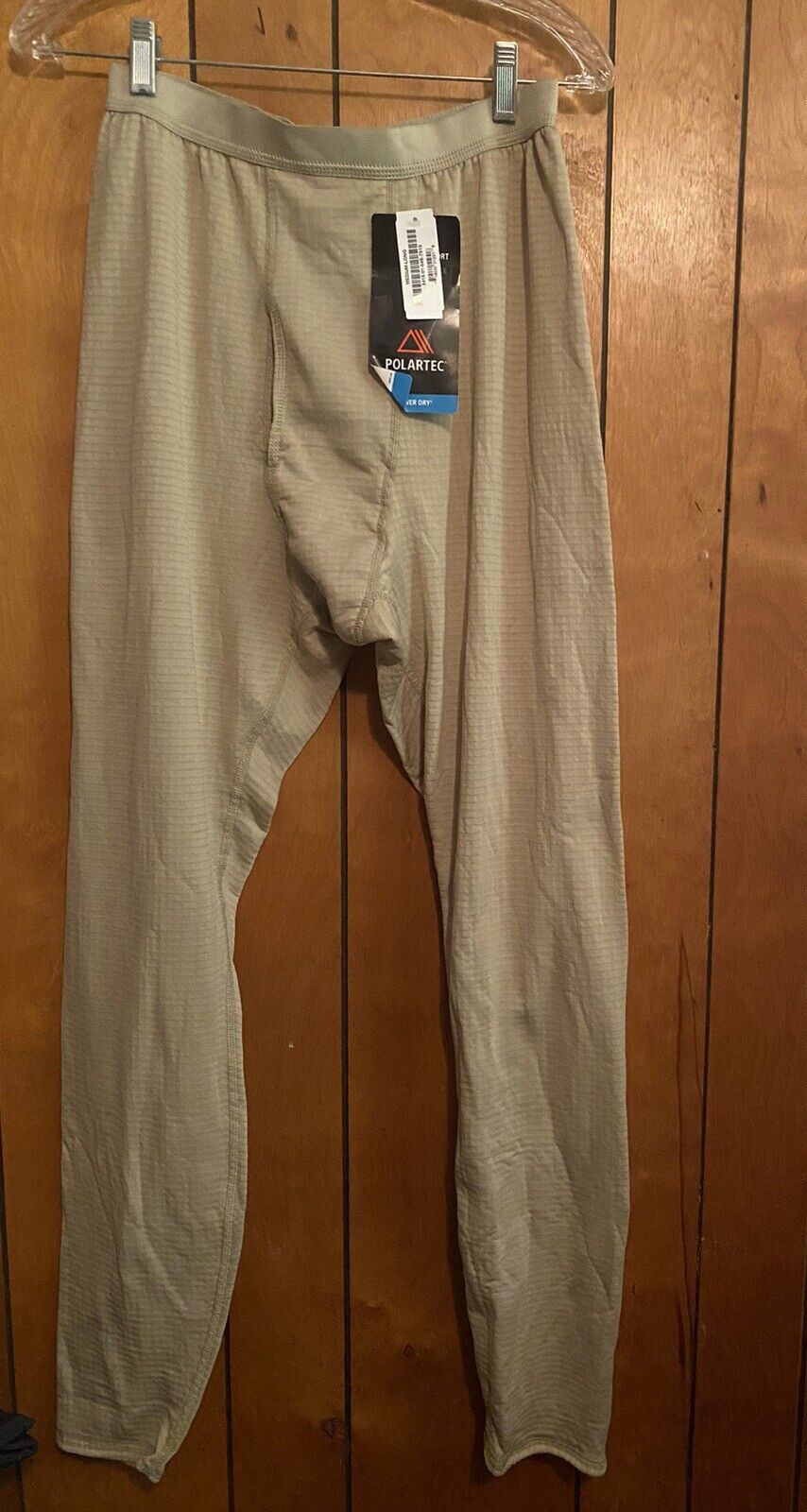 NWT US Military Waffle Grid Fleece Bottoms Base Layer Pants Mens SZ Small Reg