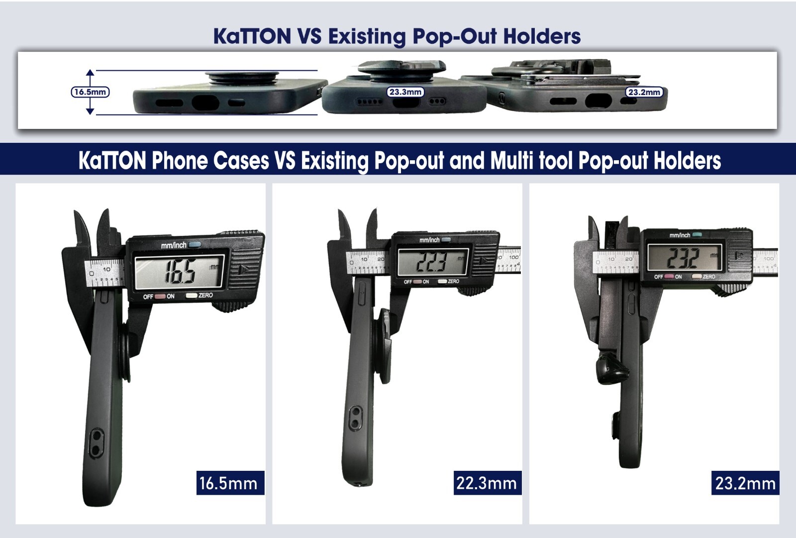 KaTTON Phone Case for iPhone 14 Includes Removable Multitool & Multi Carabiner