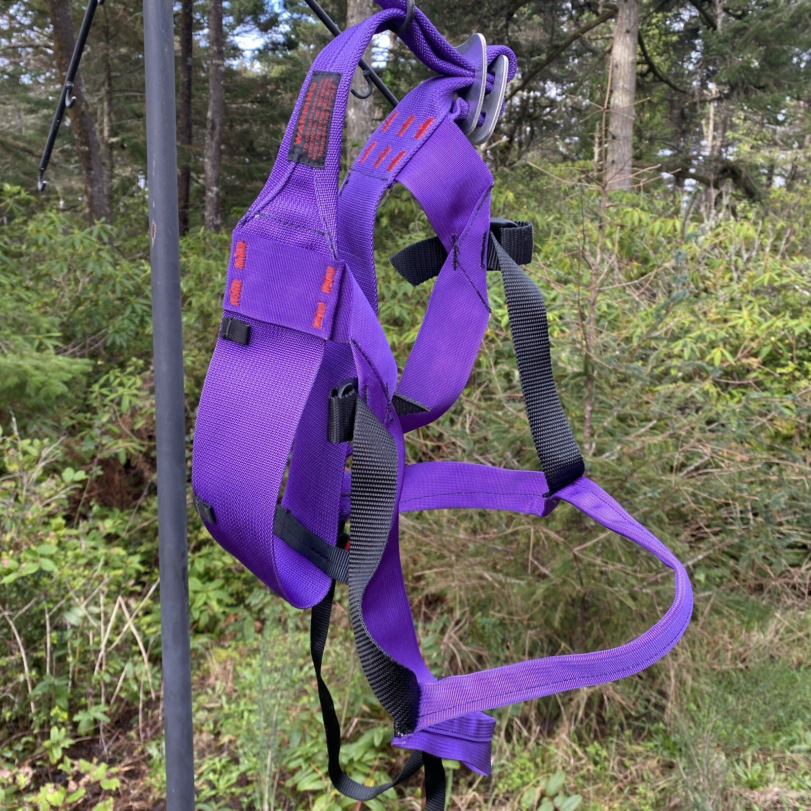 Vintage CHOUINARD CLIMBING HARNESS Purple SMALL Rock Mountaineering PATAGONIA