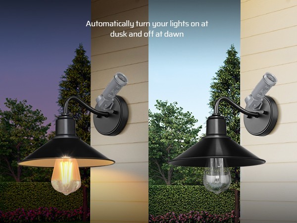 DEWENWILS Outdoor Light Sensor, Auto On/Off at Dusk/Dawn, Waterproof