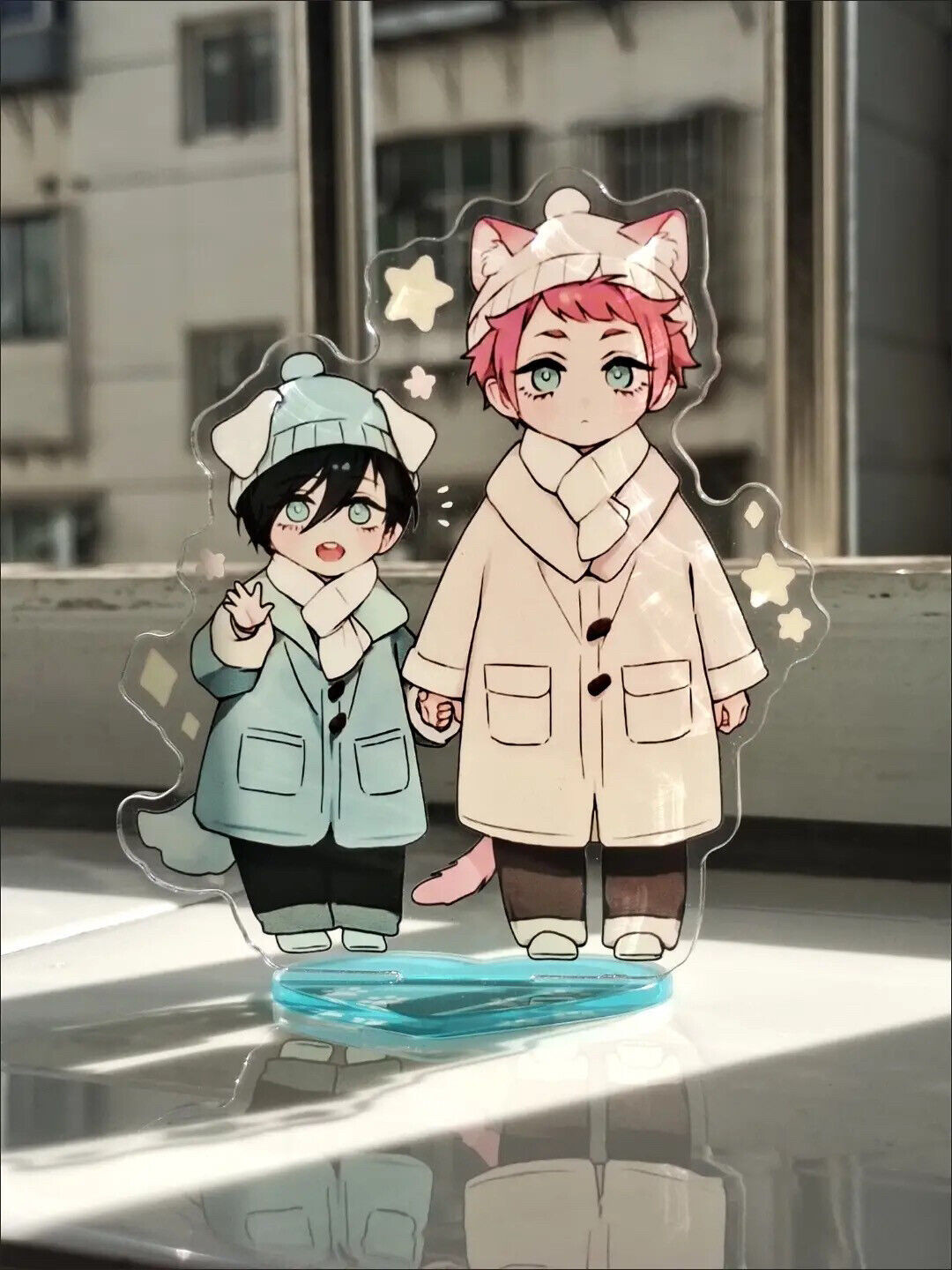 Mini Blue Lock Acrylic Figure Stand Sign Rin Itoshi Cute Decor