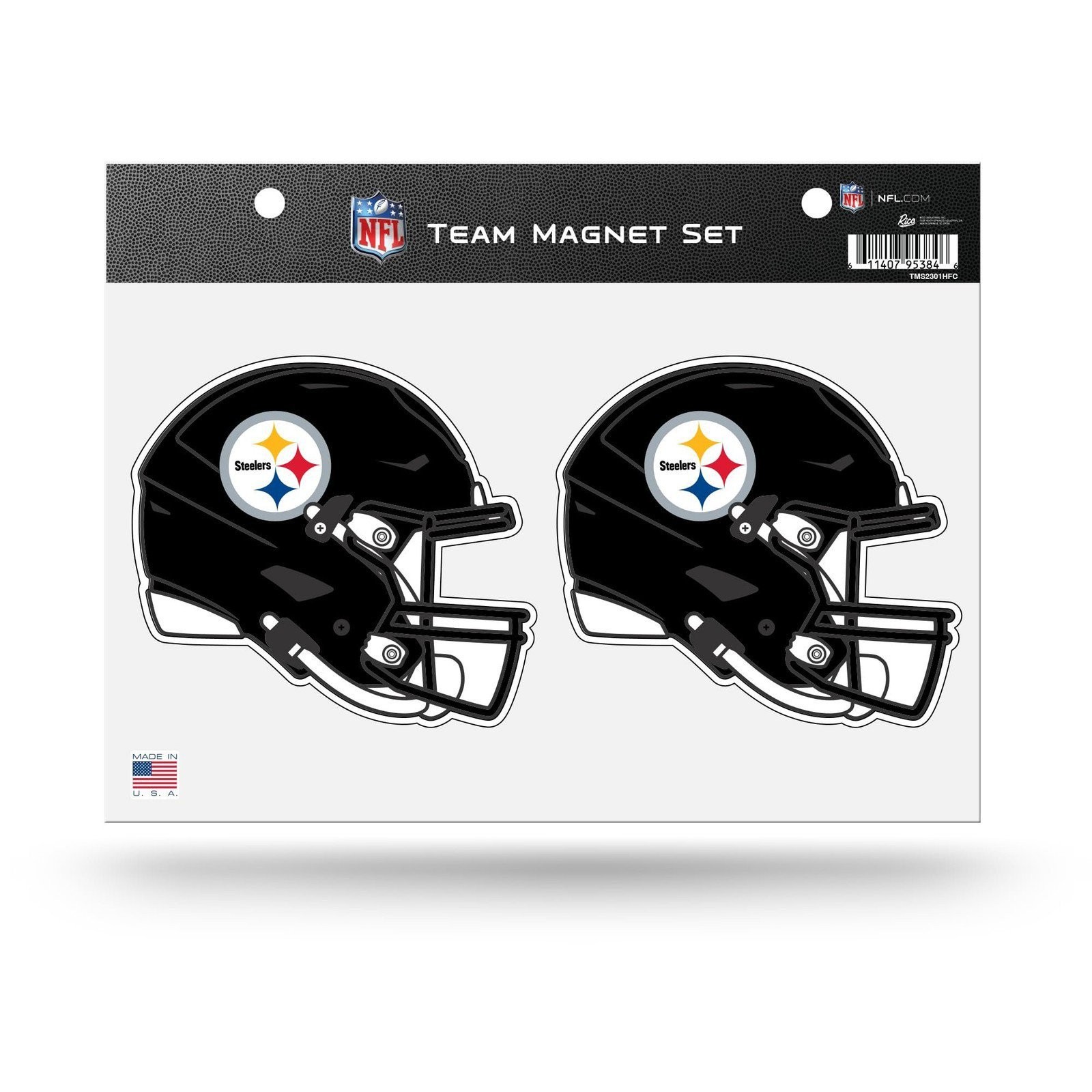 Pittsburgh Steelers Dueling Helmets Team Magnet Set, 8.5x11 Inch Sheet, Heavy Du