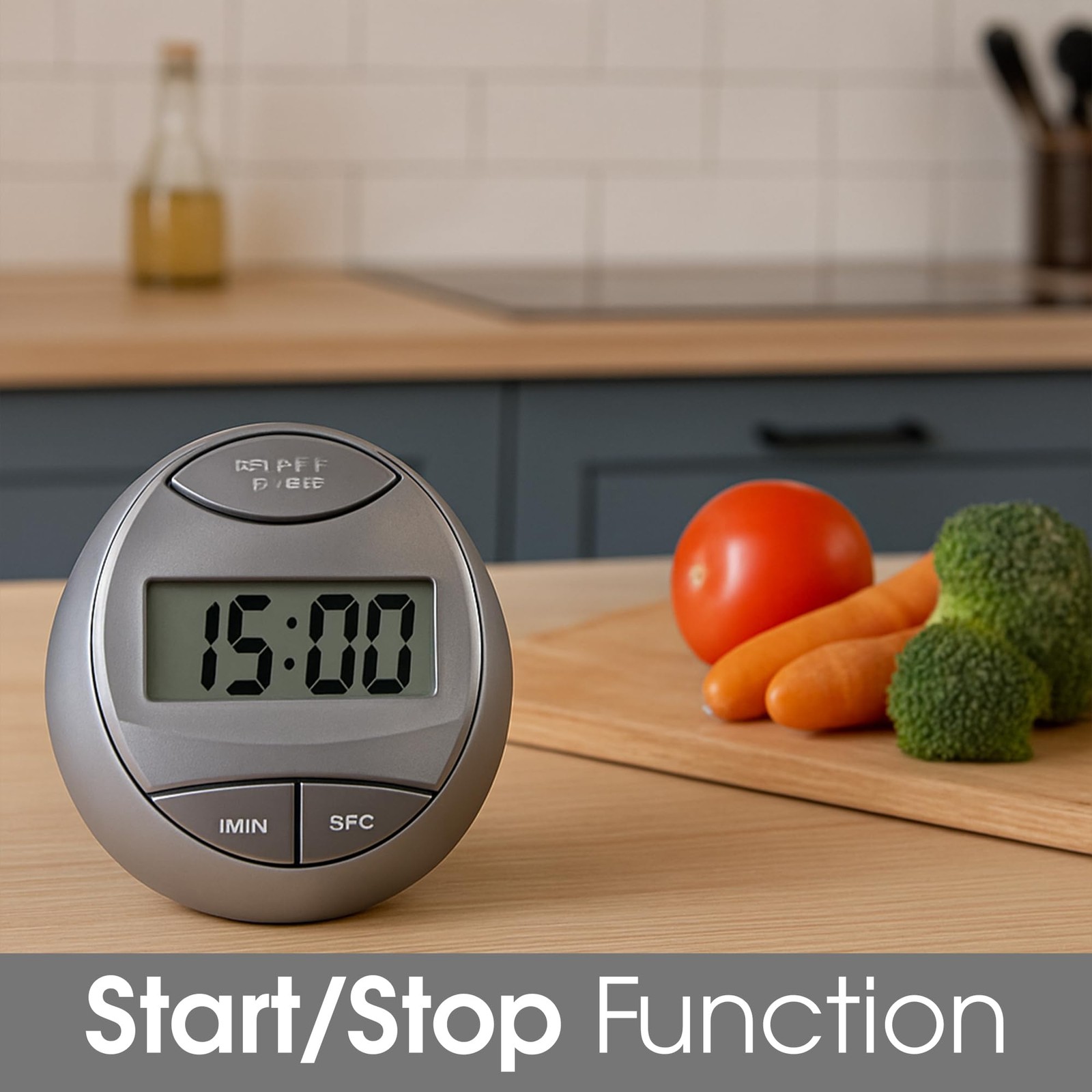 Digital Kitchen Timer Magnetic – Loud Alarm Countdown Timer & Stopwatch, Larg...