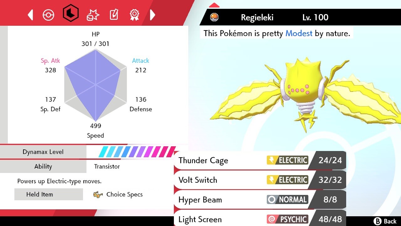 Pokemon Sword and Shield 6iv Shiny Regieleki - FAST DELIVERY!