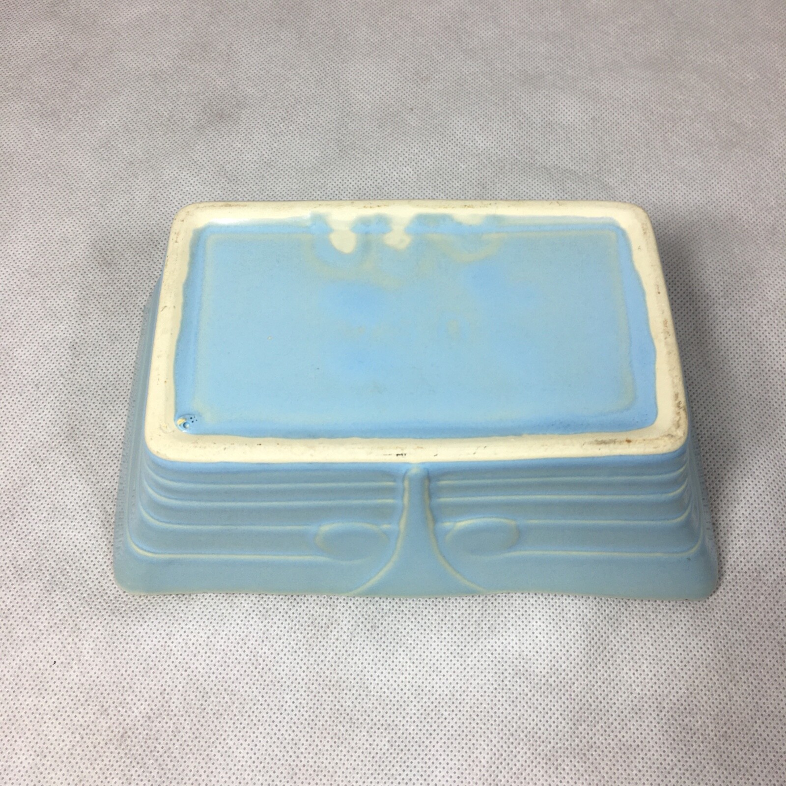 Ceramic Blue Rectangle Planter 8.25"