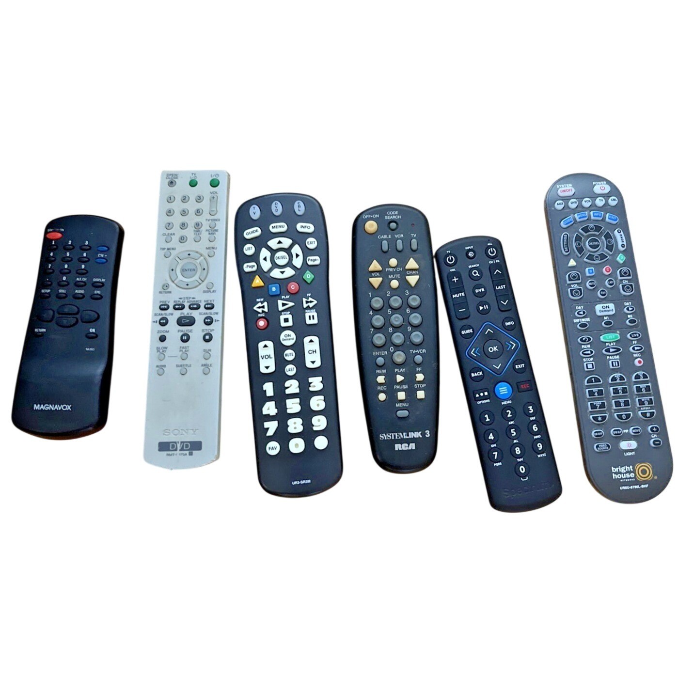 Mixed Lot TV DVD Cable Remote Controls - UNTESTED FOR PARTS
