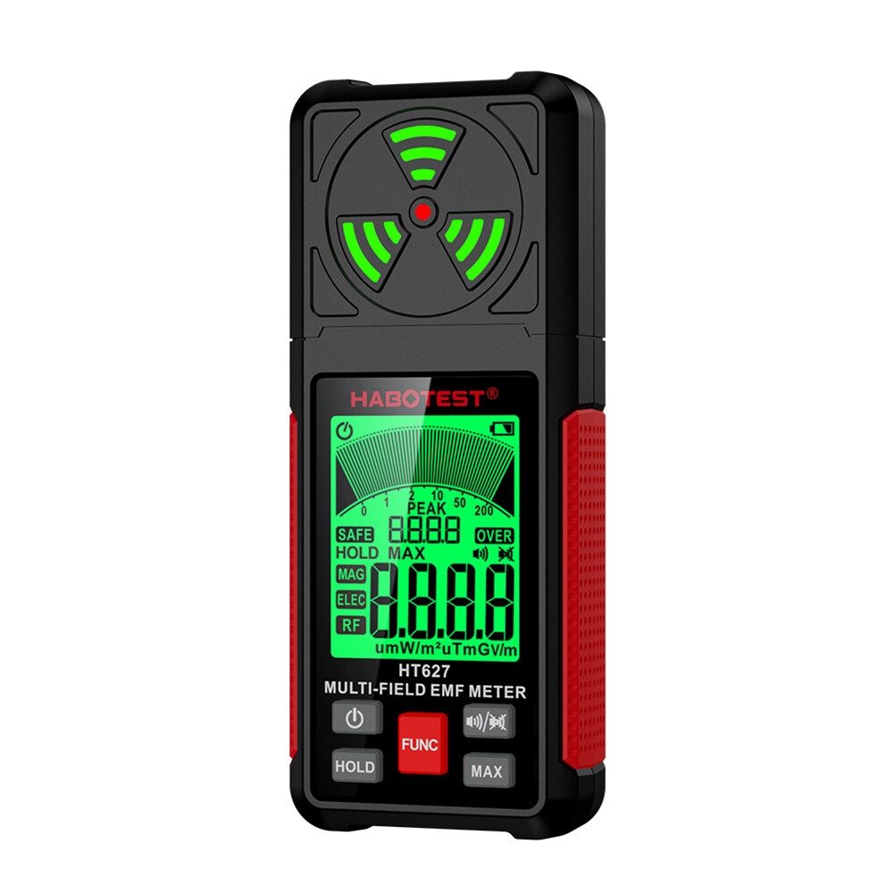 HT627 3 in 1 Electromagnetic Radiation Testers Backlight Lcd EMF Reader Tester