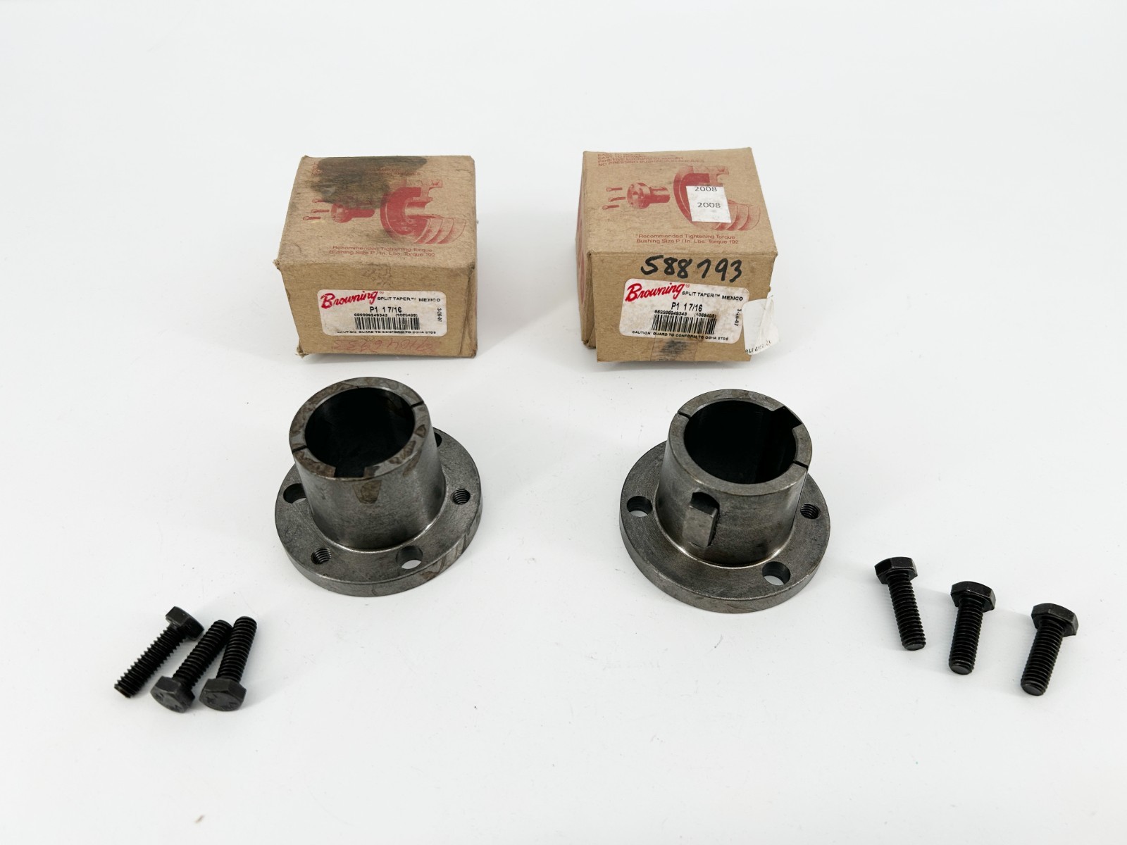 Lot of 2 New Browning P1 1-7/16 Split Taper Bushings 1069483