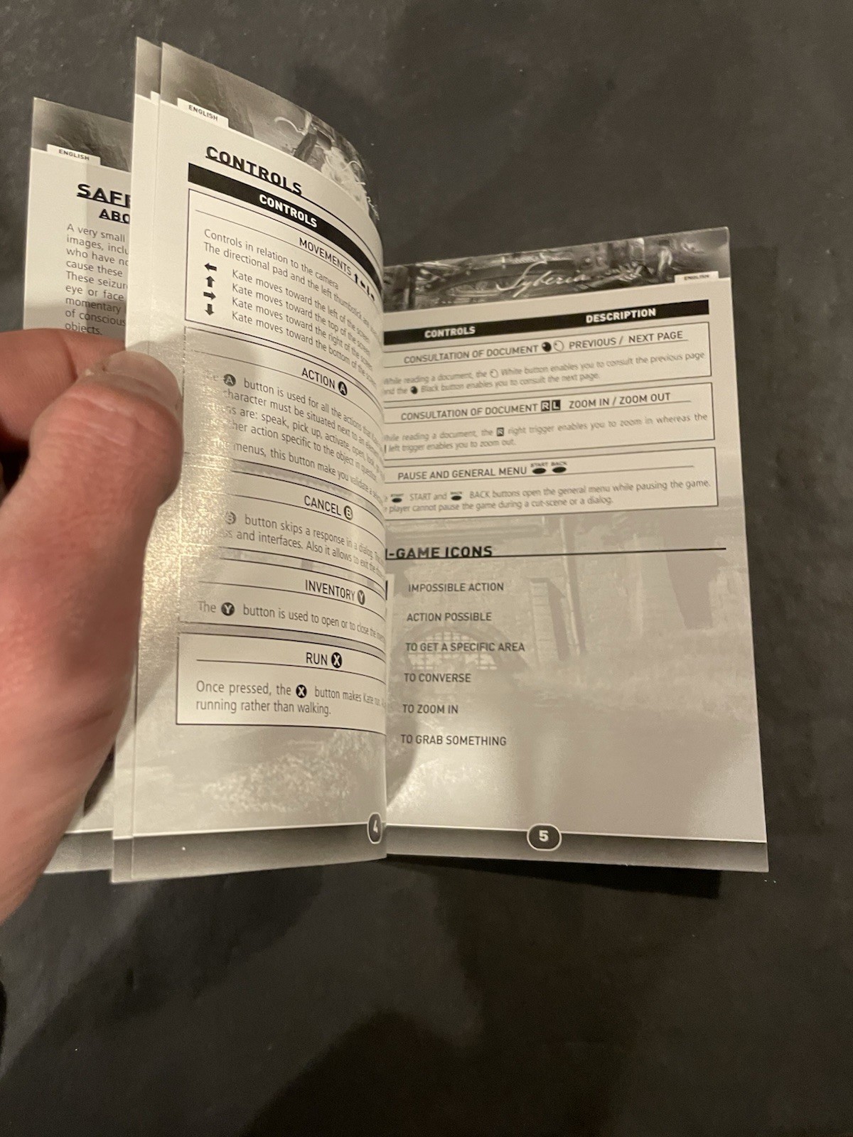 Syberia xbox Manual Only