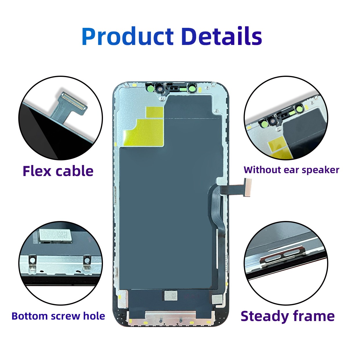For iPhone 12 Pro Max LCD Touch Screen Display Replacement Digitizer Assembly