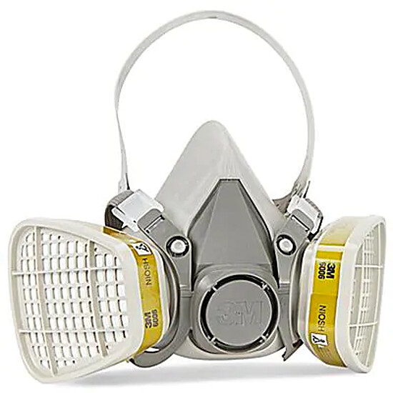 3M 6200 / 07025 Half Face Respirator & 2-3M 6006 Multi Gas/Vapor Cartridge MEDIU