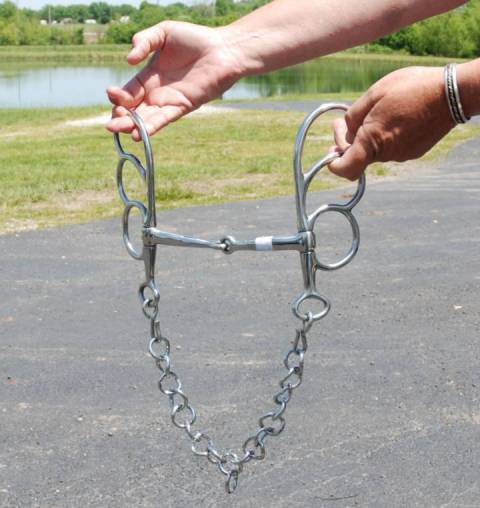 Draft Horse size 6.5" butterfly bit for driving and riding stainless steel