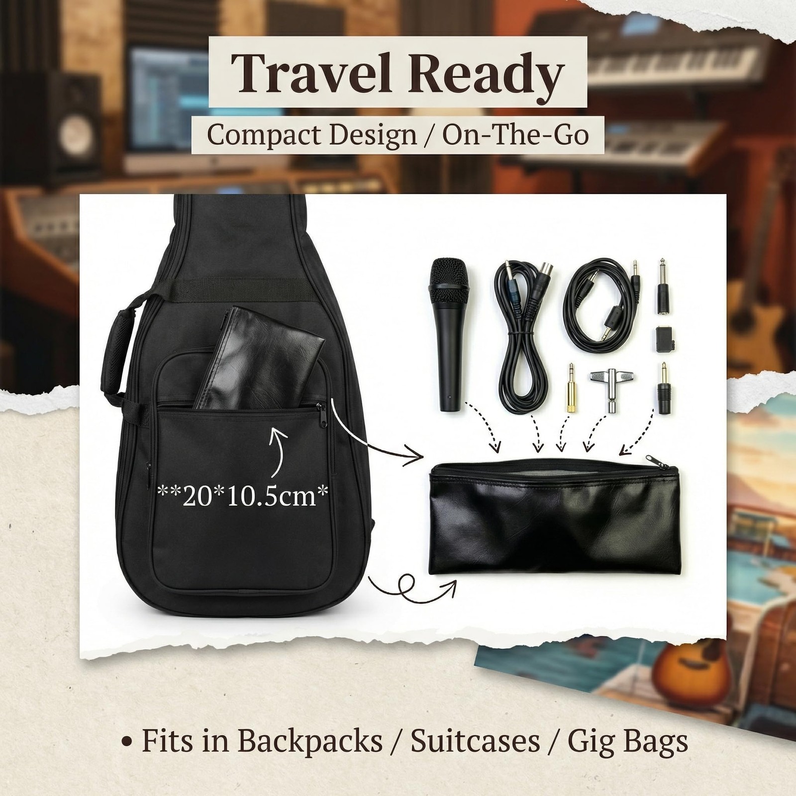 4Pcs Microphone Bag Case Storage Mic Protector for Wireless Devices Mini Slee...