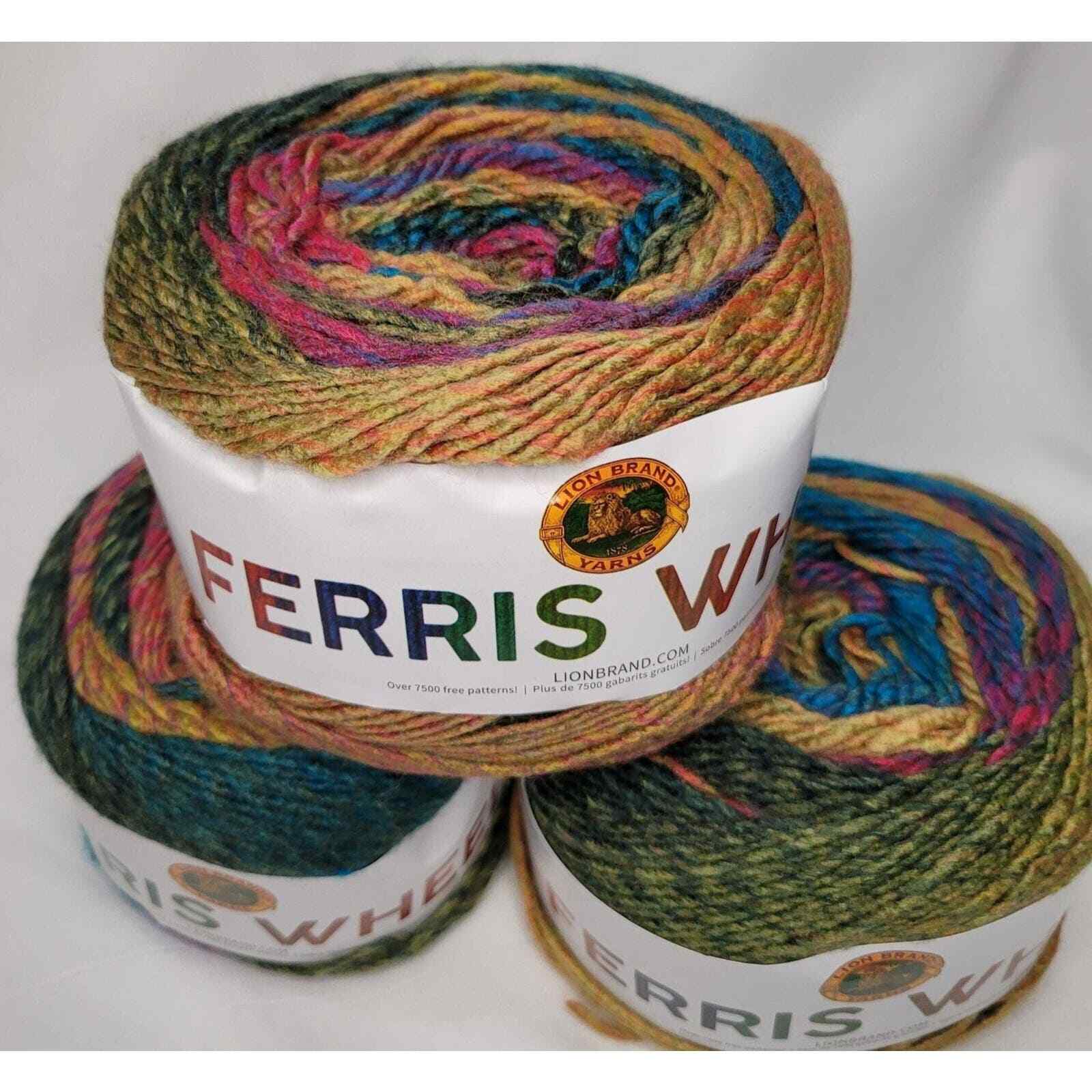 Ferris Wheel Yarn Lot of 3 cakes Summer Day For all Projects Cosplay Gifts Baby