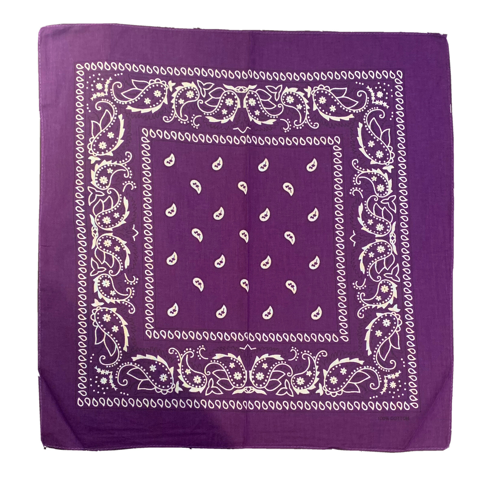 7 Chakra Bandana’s 100% cotton approximately 21x21 inch classic paisley pattern