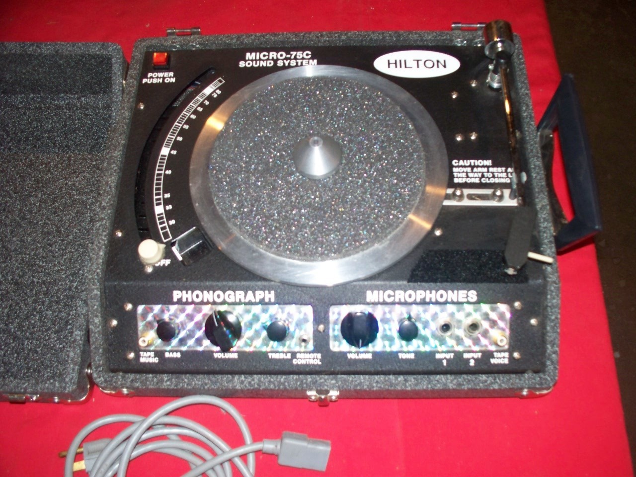 HILTON RECORD PLAYER 75C SOUND SYSTEM