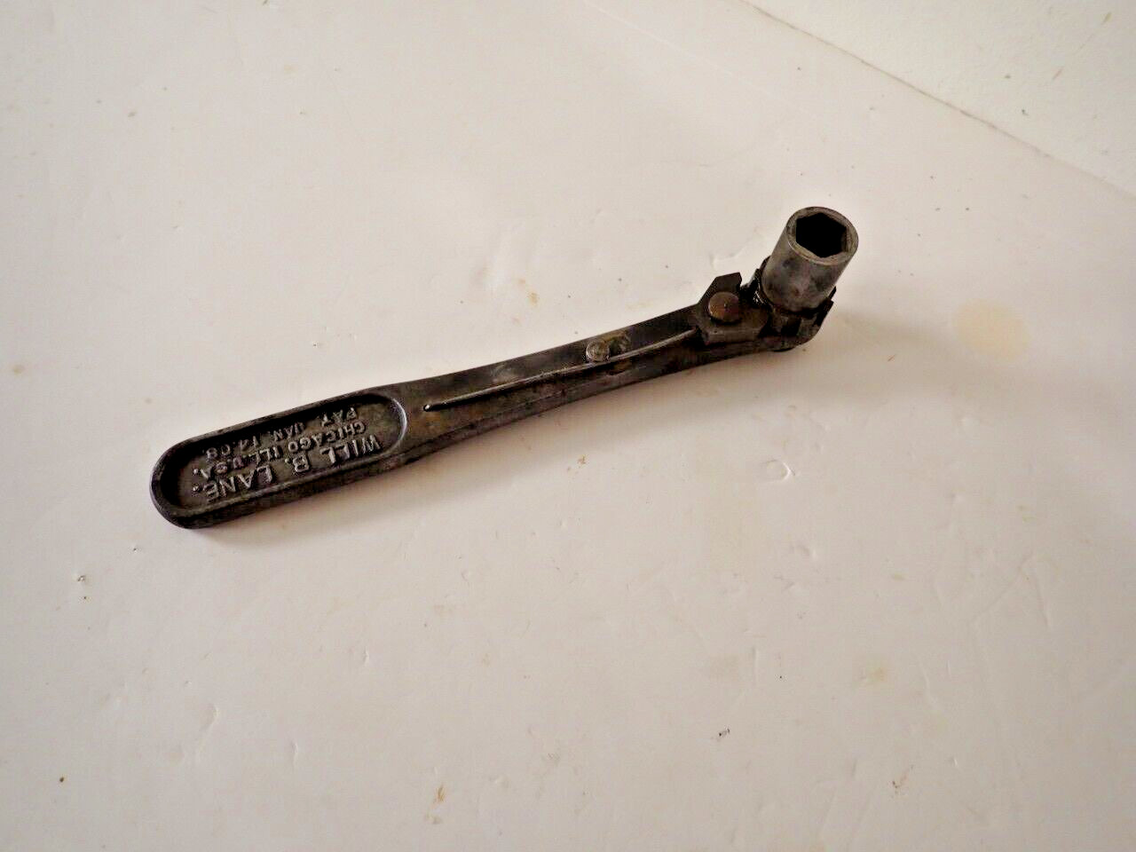 Antique /Rare ,Apr. 100 years old Will B. Lane Co. Ratchet in Working  Condition