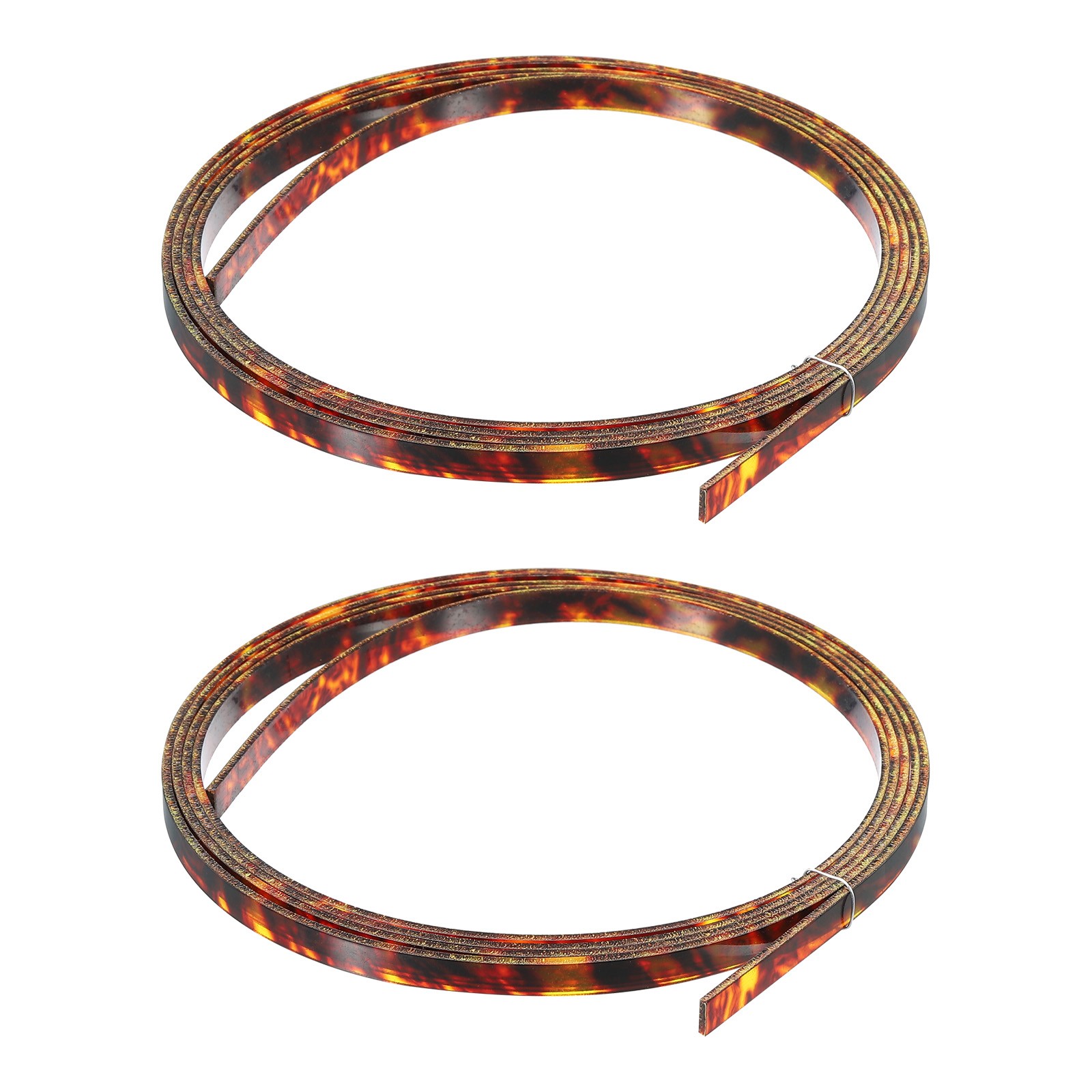 Pack of 2 Plastic Binding Purfling Strip 1650x6x1.5mm for Guitar Brown