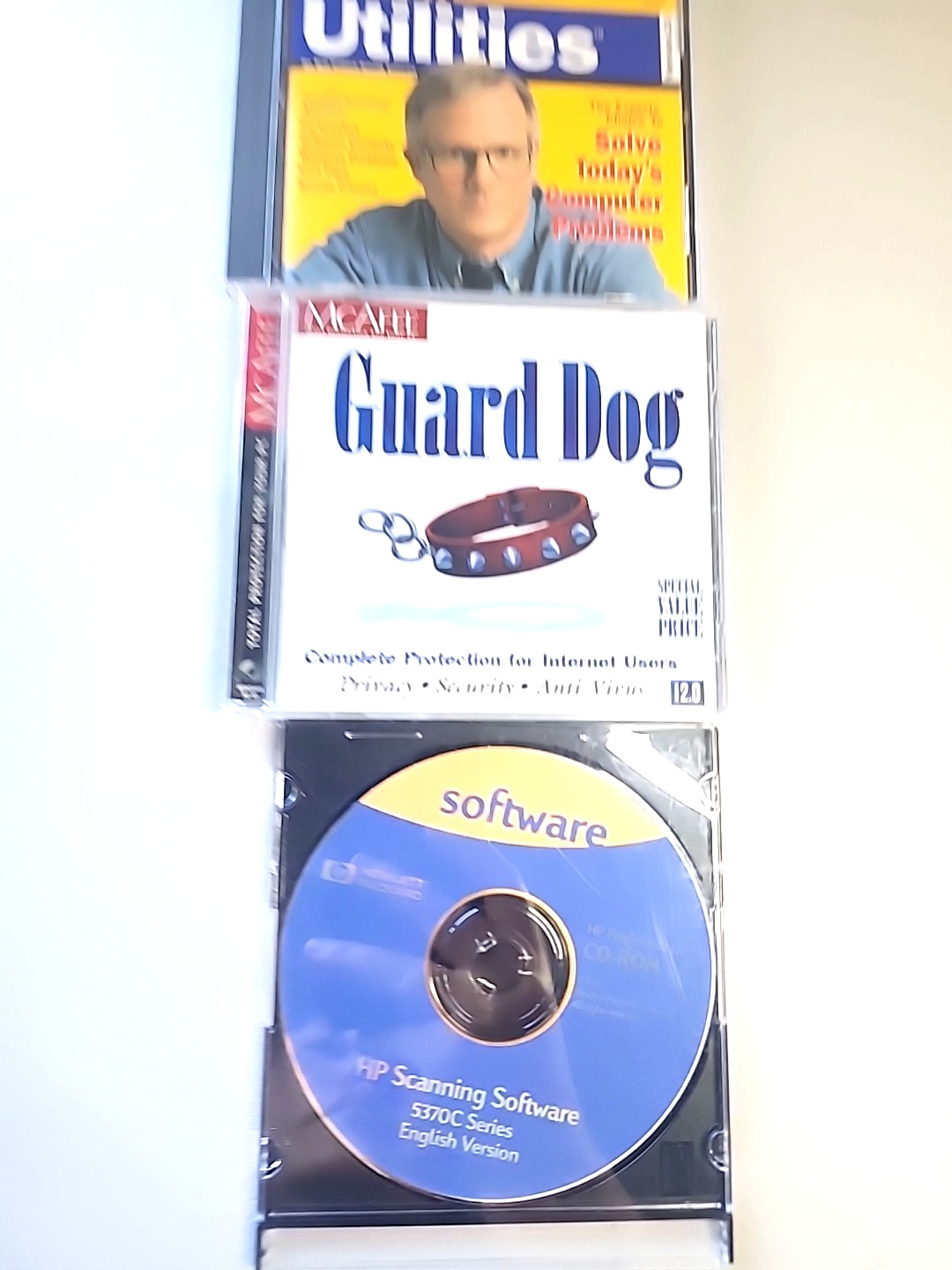 Vintage Norton Utilities McAfee Guard Dog HP Scanning Software PC CD-ROM Lot 3