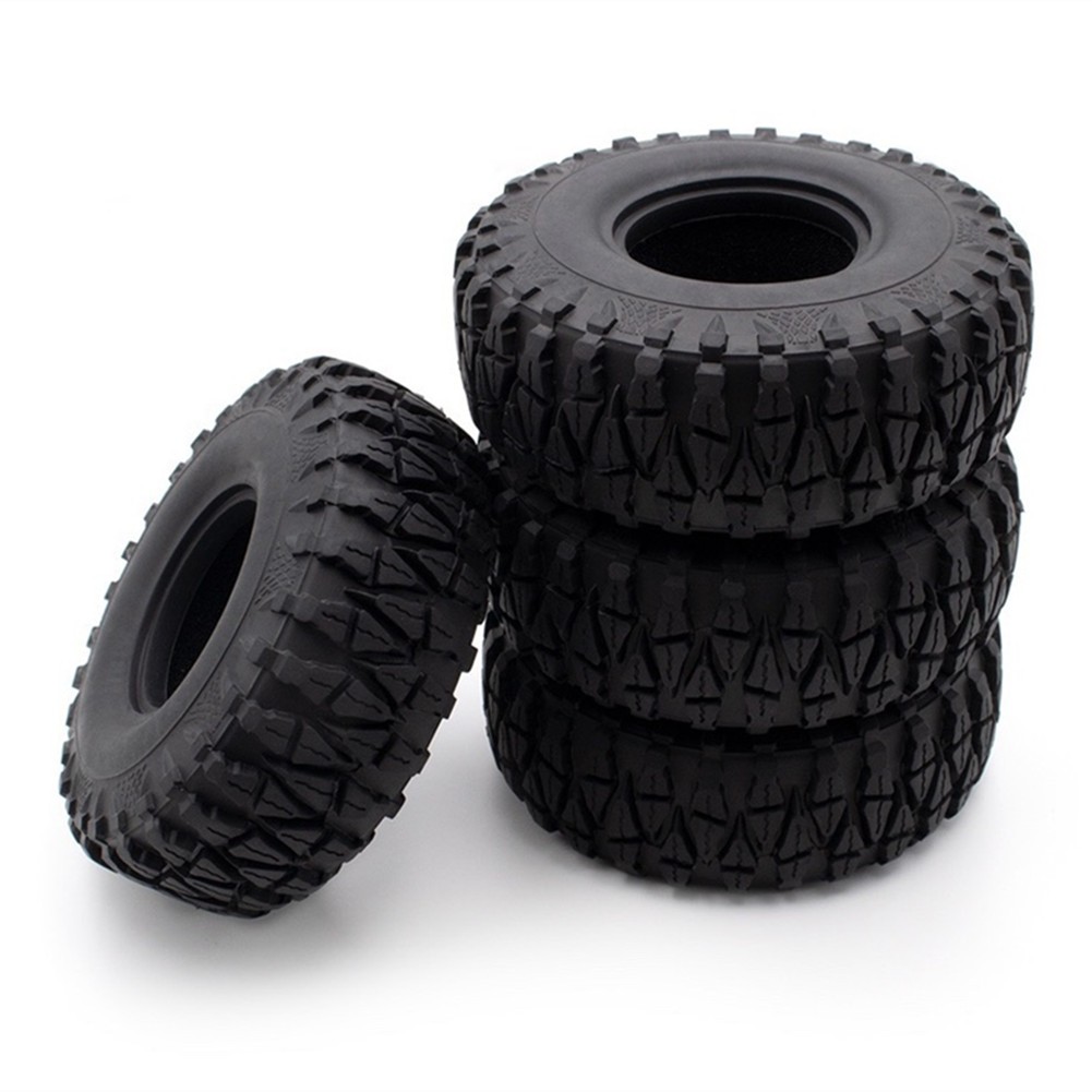 4Pack 1/10 RC Car 1.9" Rubber Wheel Tyres Tires Cover For 1.9in RC Wheel Rim