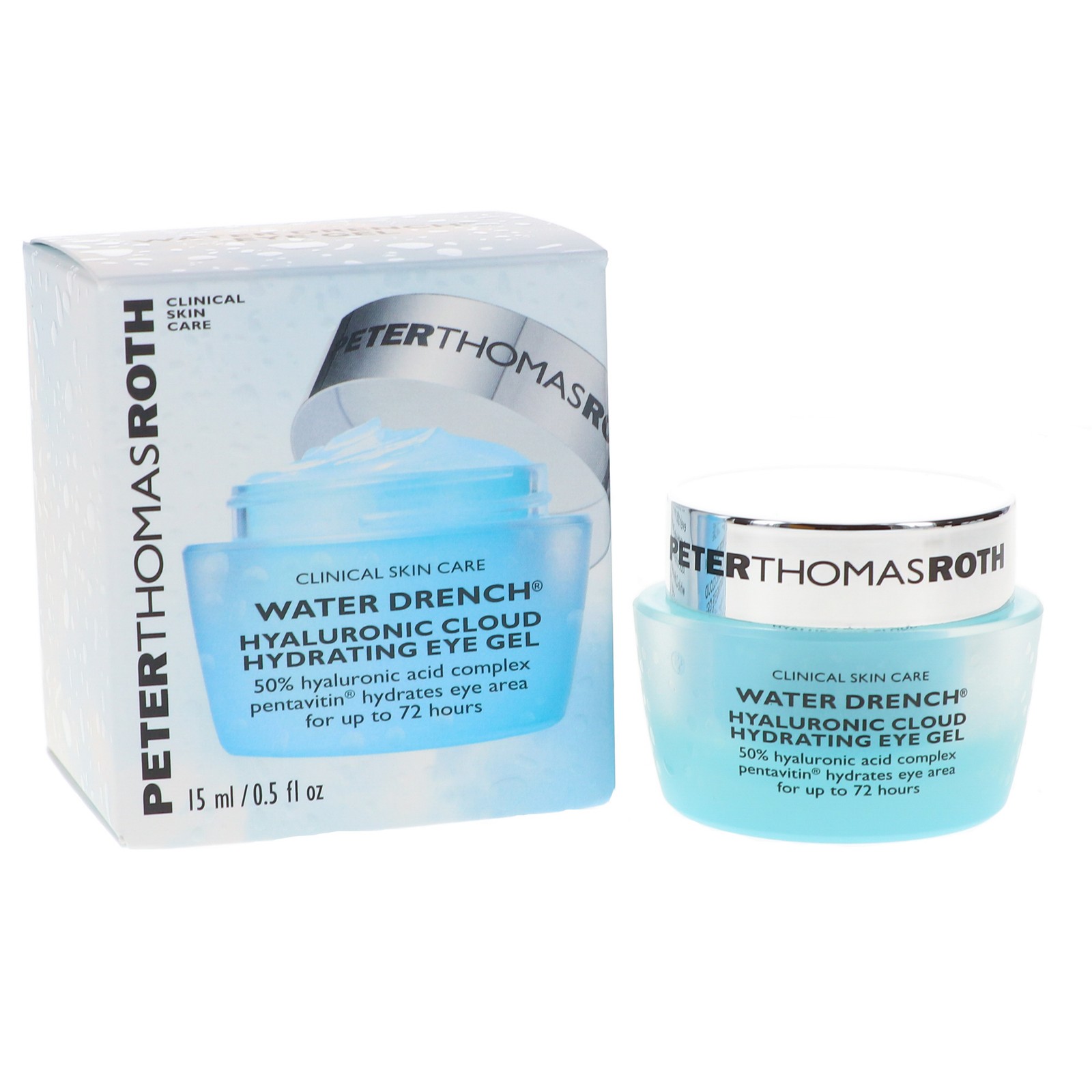 PETER THOMAS ROTH WATER DRENCH HYALURONIC CLOUD HYDRATING EYE GEL 0.5 OZ