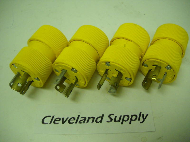GENERAL ELECTRIC GLD0511 MALE LOCKING PLUGS 15A 125V (SET OF 4) NEW IN BOX