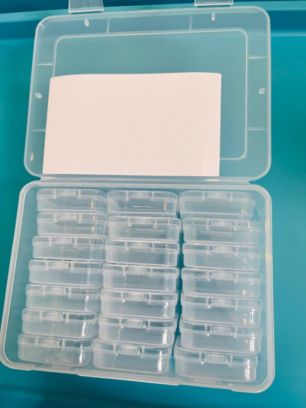 Bead Organizers Box, Plastic Storage Cases Mini Clear Bead 6.5"L x 4.7"W x 2.36"