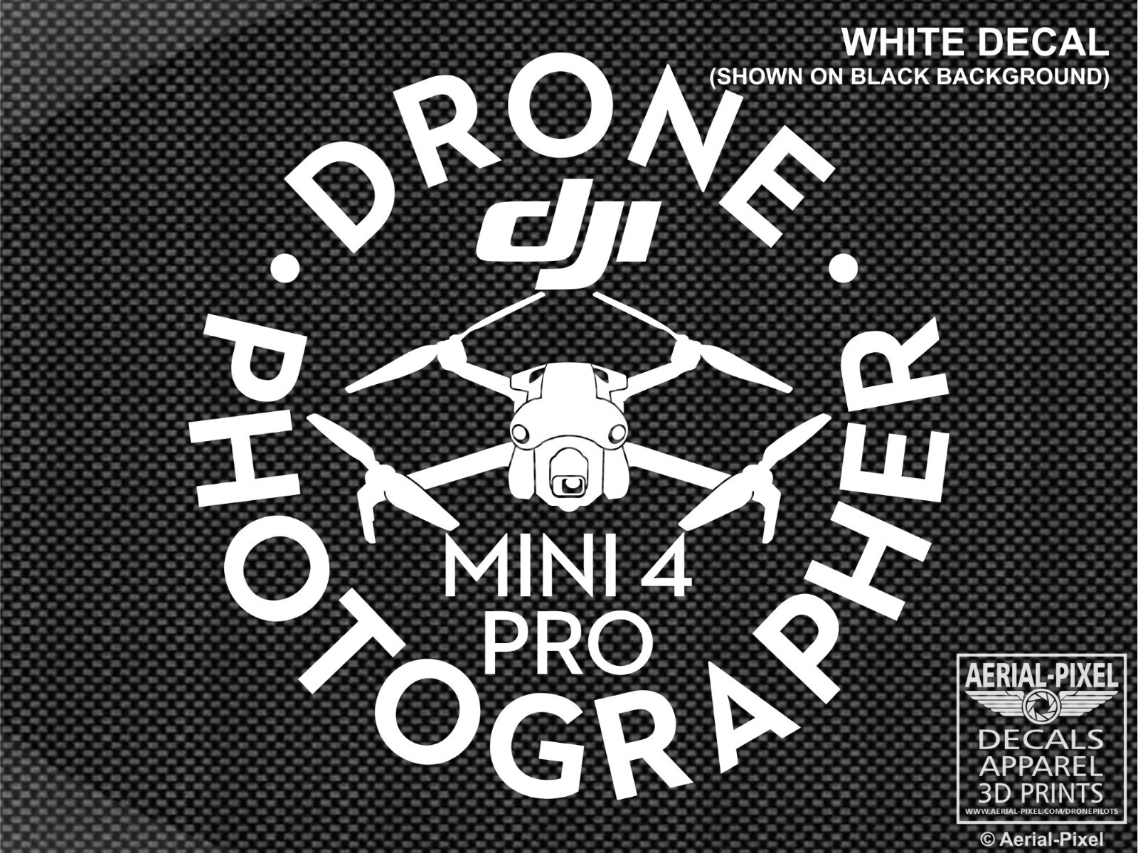 DJI Mini 4 Pro Drone Pilot Window / Case Decal Drone Sticker
