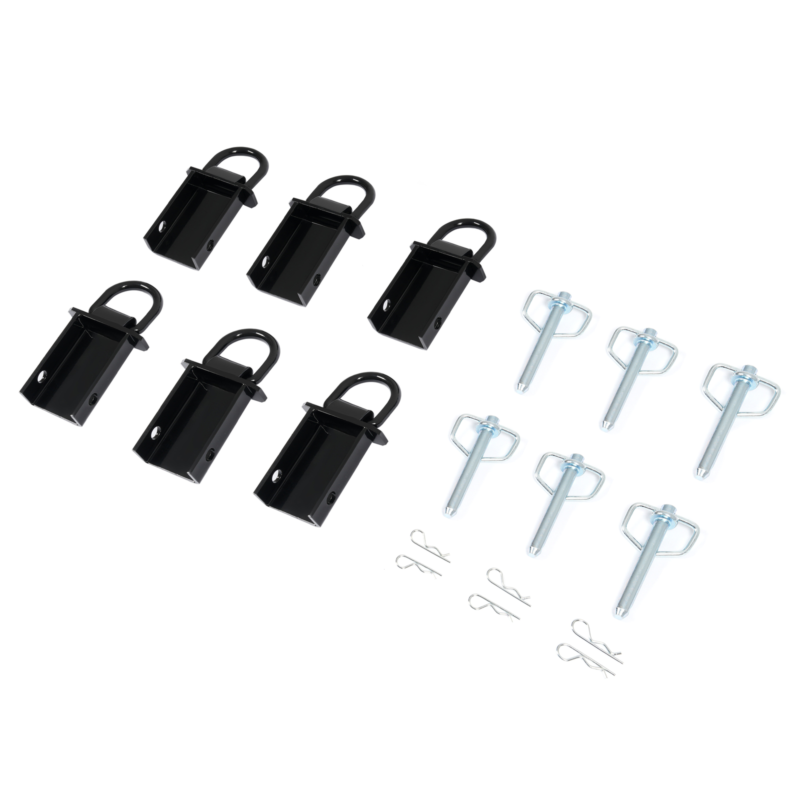 6Pcs Trailer Stake Pocket D-Ring Tie Down Flatbed Utility Capacity 12000lbs