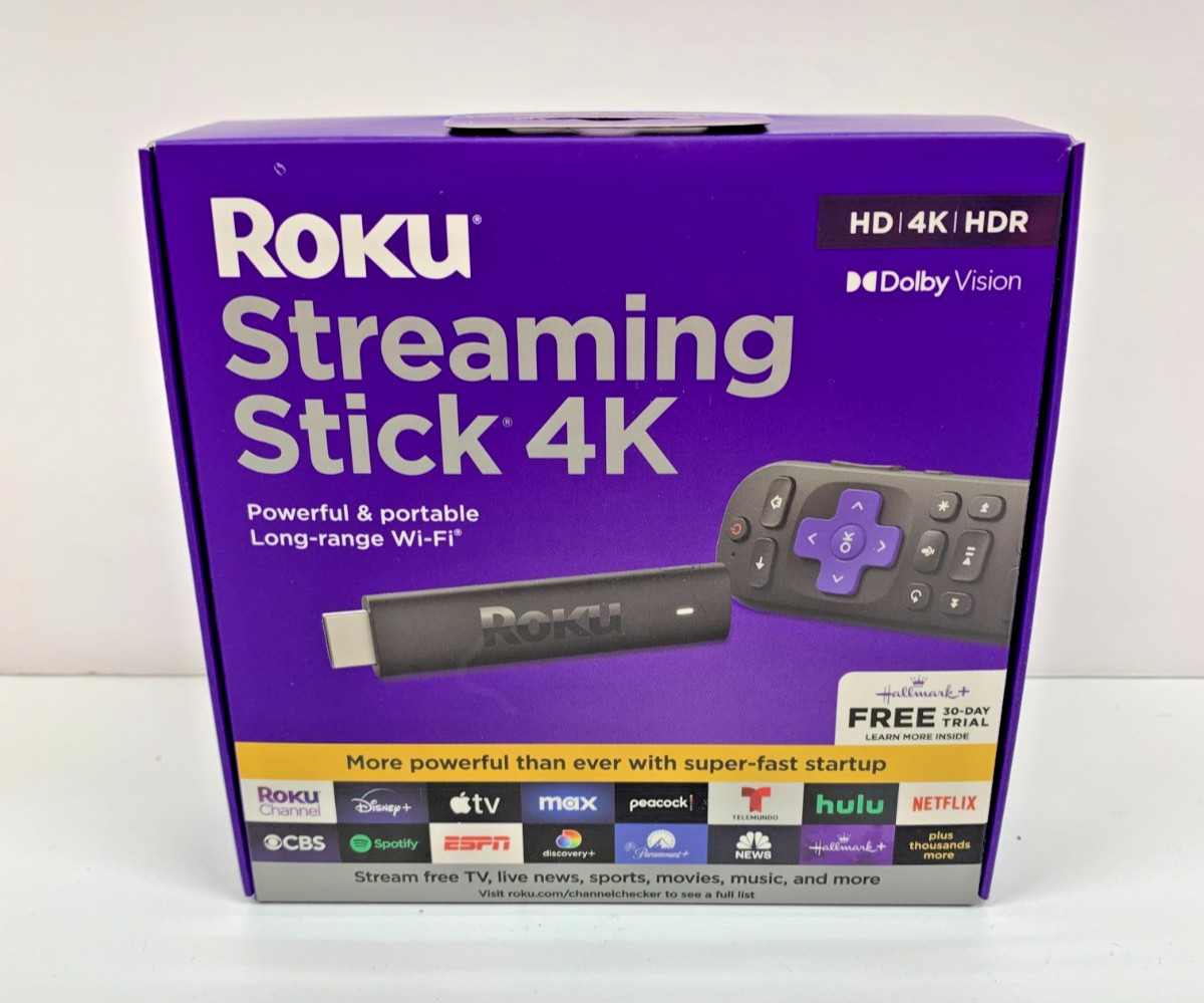 ROKU Streaming Stick 4K/HD/HDR/Dolby Vision/Long Range Wi-Fi~~ NEW IN SEALED BOX