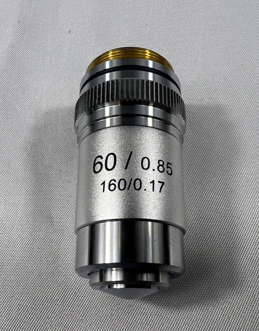 AmScope A60X-V300 60X 0.85 Achromatic Microscope Objective New Open Box