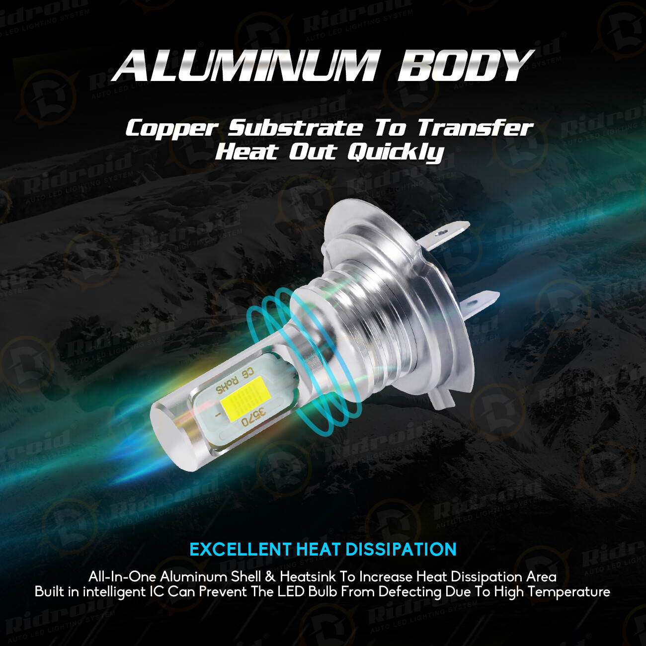 For Mazda 3 2004-2008 2009 4X High/Low Beam LED Headlight Bulbs 6000K Combo Kit