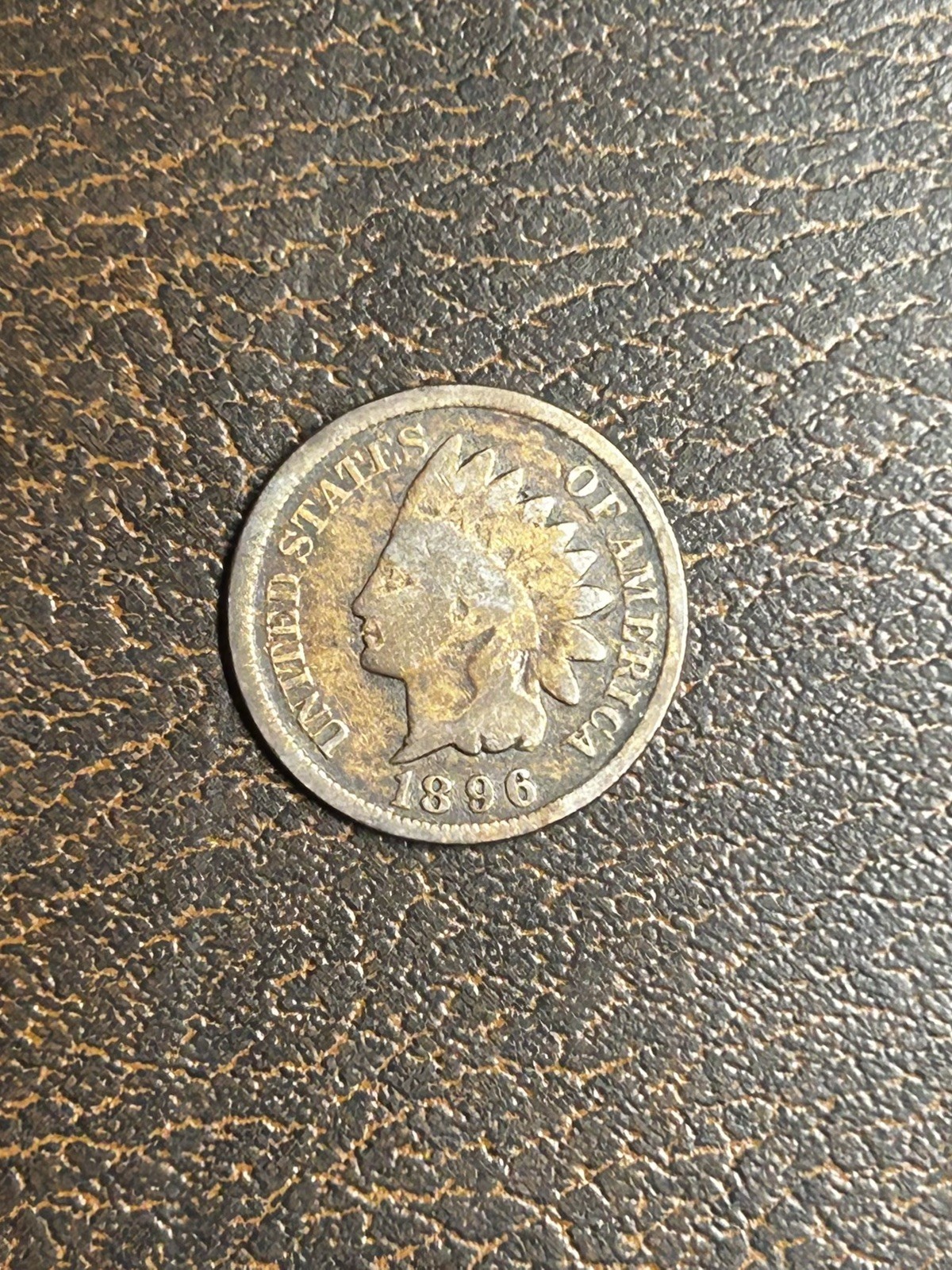 1896 Indian Head Penny Very Good Nice Date & Detail Exact Coin Imaged #B154