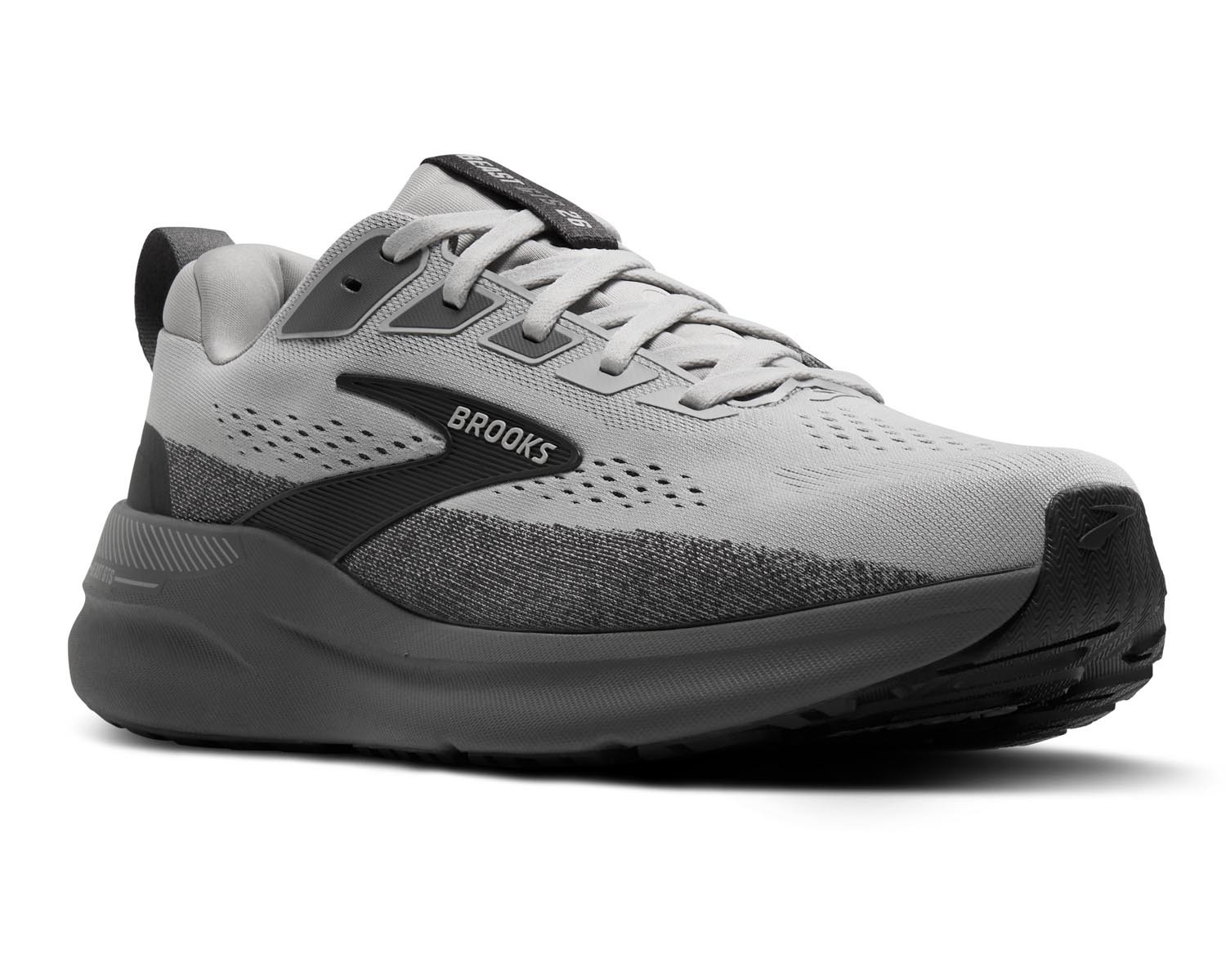 Brooks Beast GTS 26 Men's Running Shoes Grey/Black 4E Wide Comfort