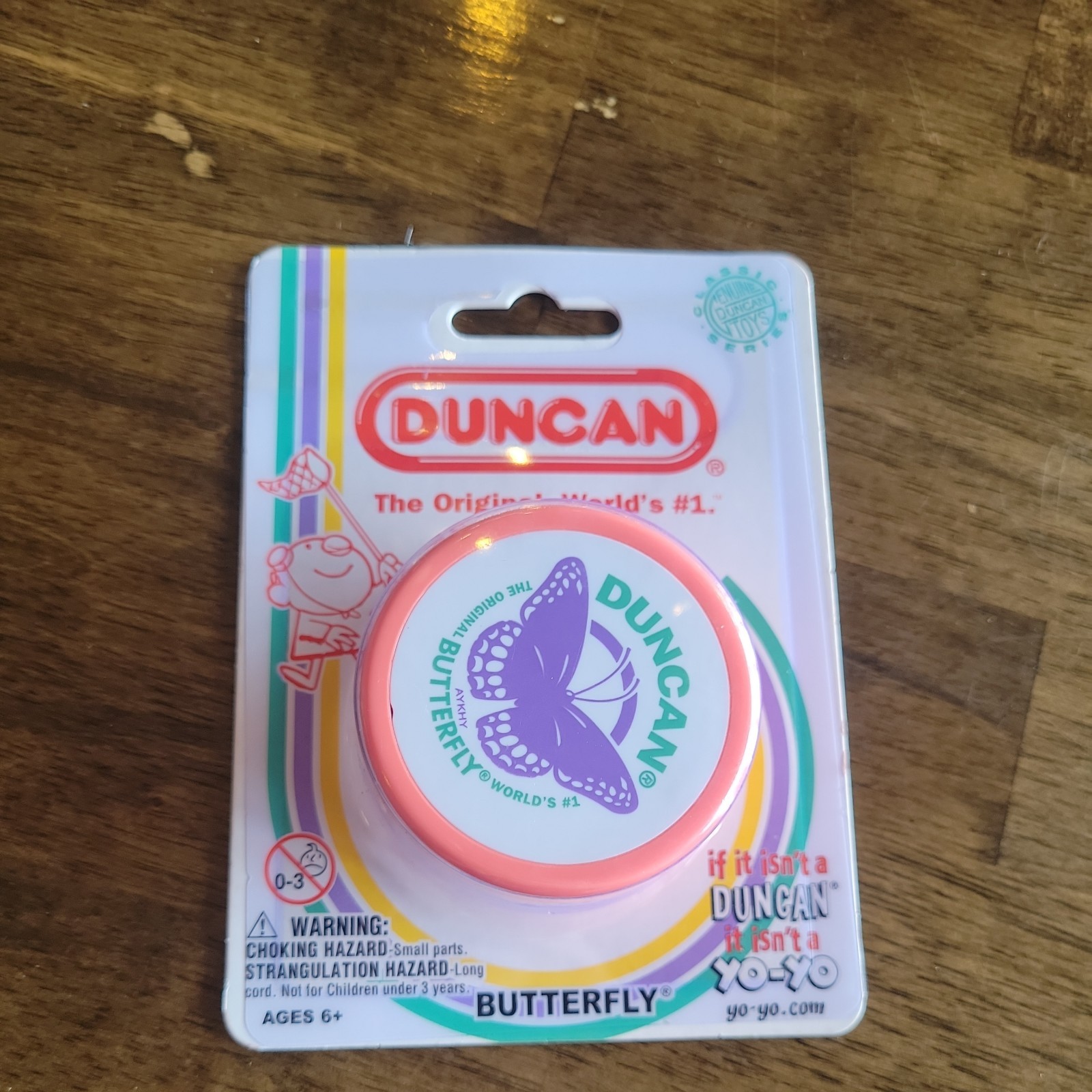 BRAND NEW THE ORIGINAL GENUINE DUNCAN BUTTERFLY YO-YO PINK WORLDS #1 B