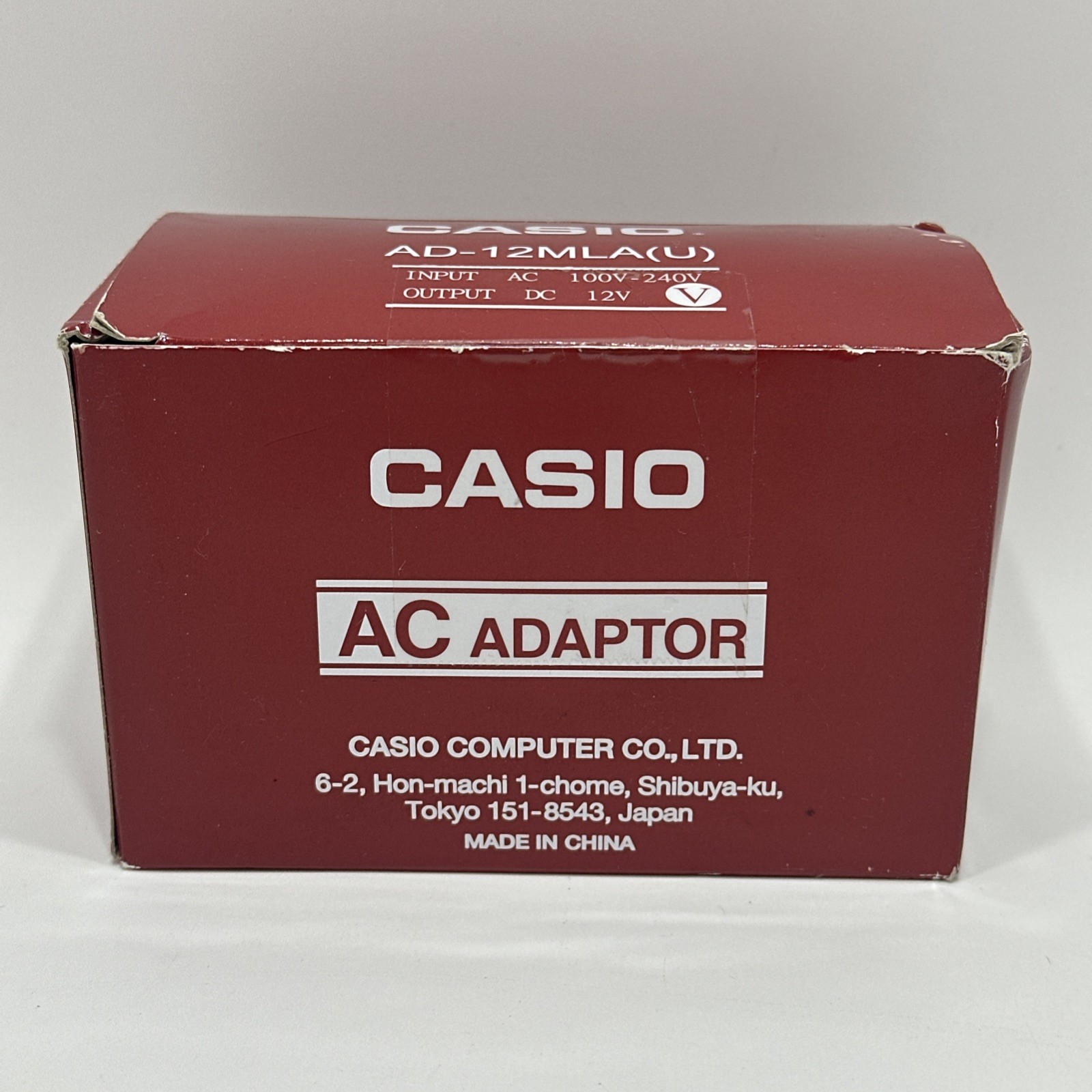 OEM Casio AD12MLA 12 Volt 18W 1.5A  AC Adapter Work Station Keyboards Pianos NEW