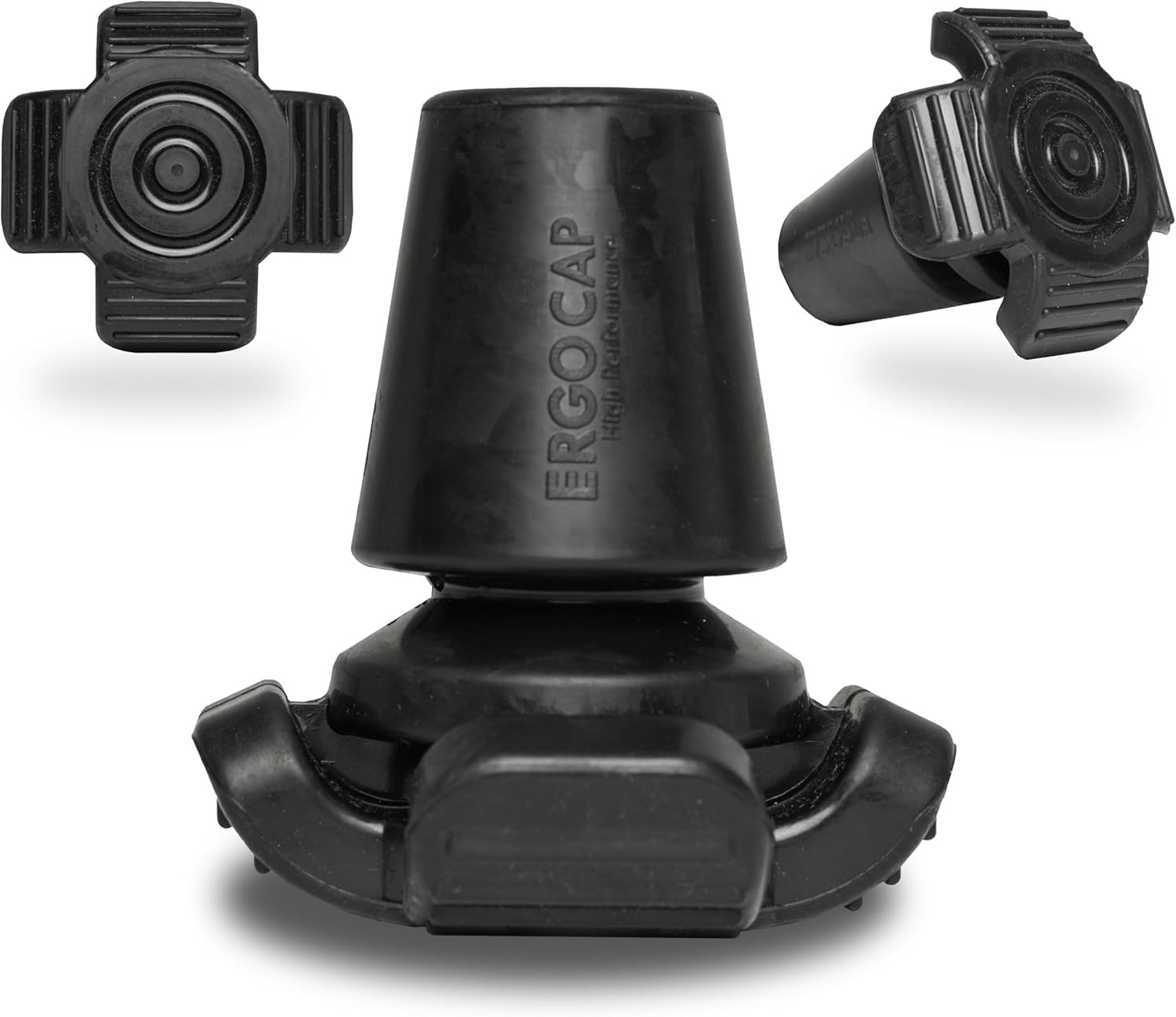 Ergocap® High Performance Crutch Rubber Tip - Rubber Replacement Foot Pad for Wa