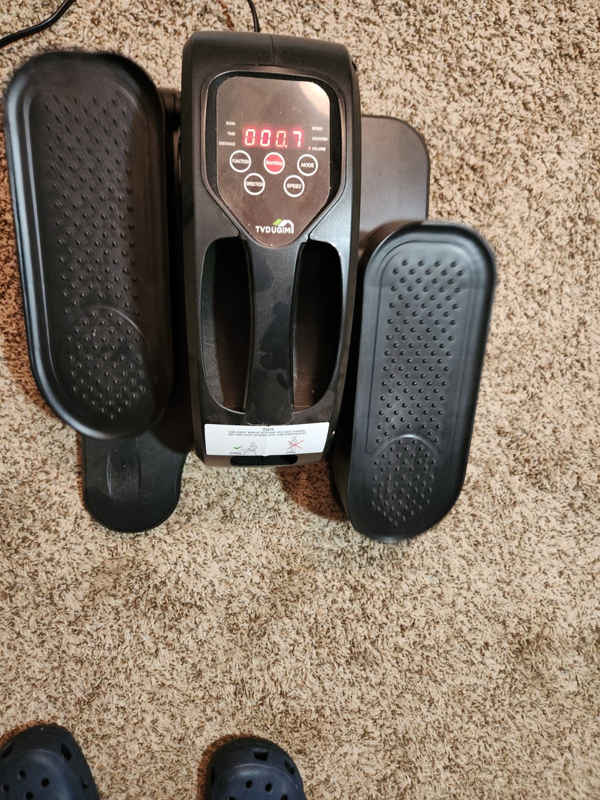 Under Desk Elliptical, Electric Seated Pedal With Remote, EUC