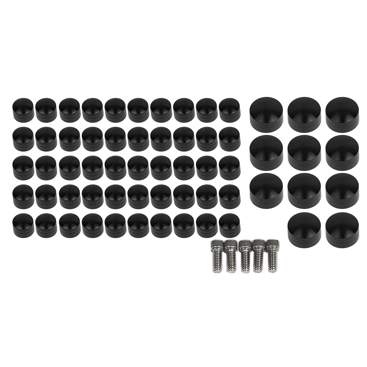 CNC 61pcs Topper Head Bolt Covers Engine For Harley Softail Springer Blackline