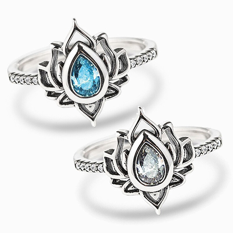 Classical 925 Silver Filled Rings Cubic Zirconia Women Wedding Jewelry Size 6-10