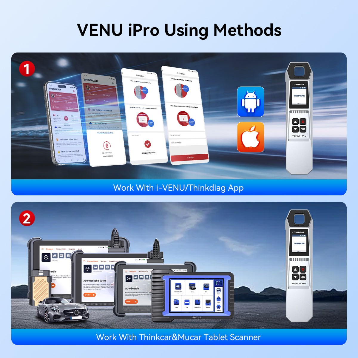 Lifefree Update MUCAR 892BT OBD2 Scan Diagnostic IPRO TPMS Programming Tool MUAI